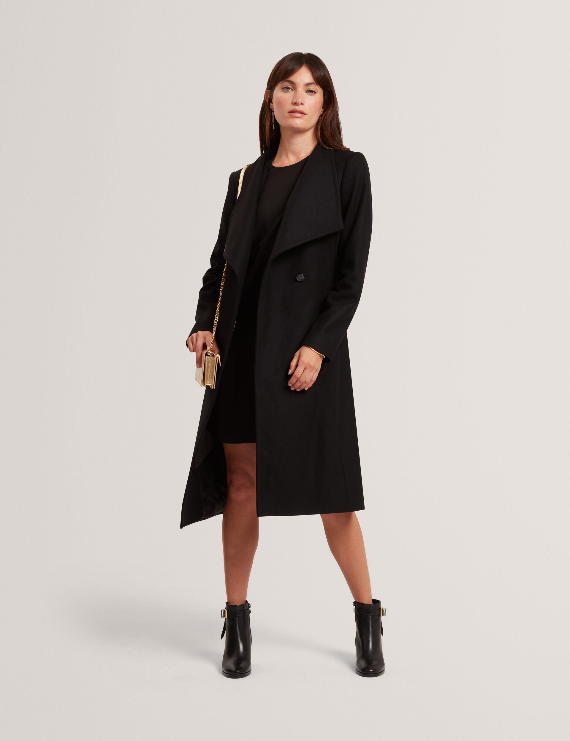 Ted Baker Rose Mid Length Belted Wool Wrap Coat Women's