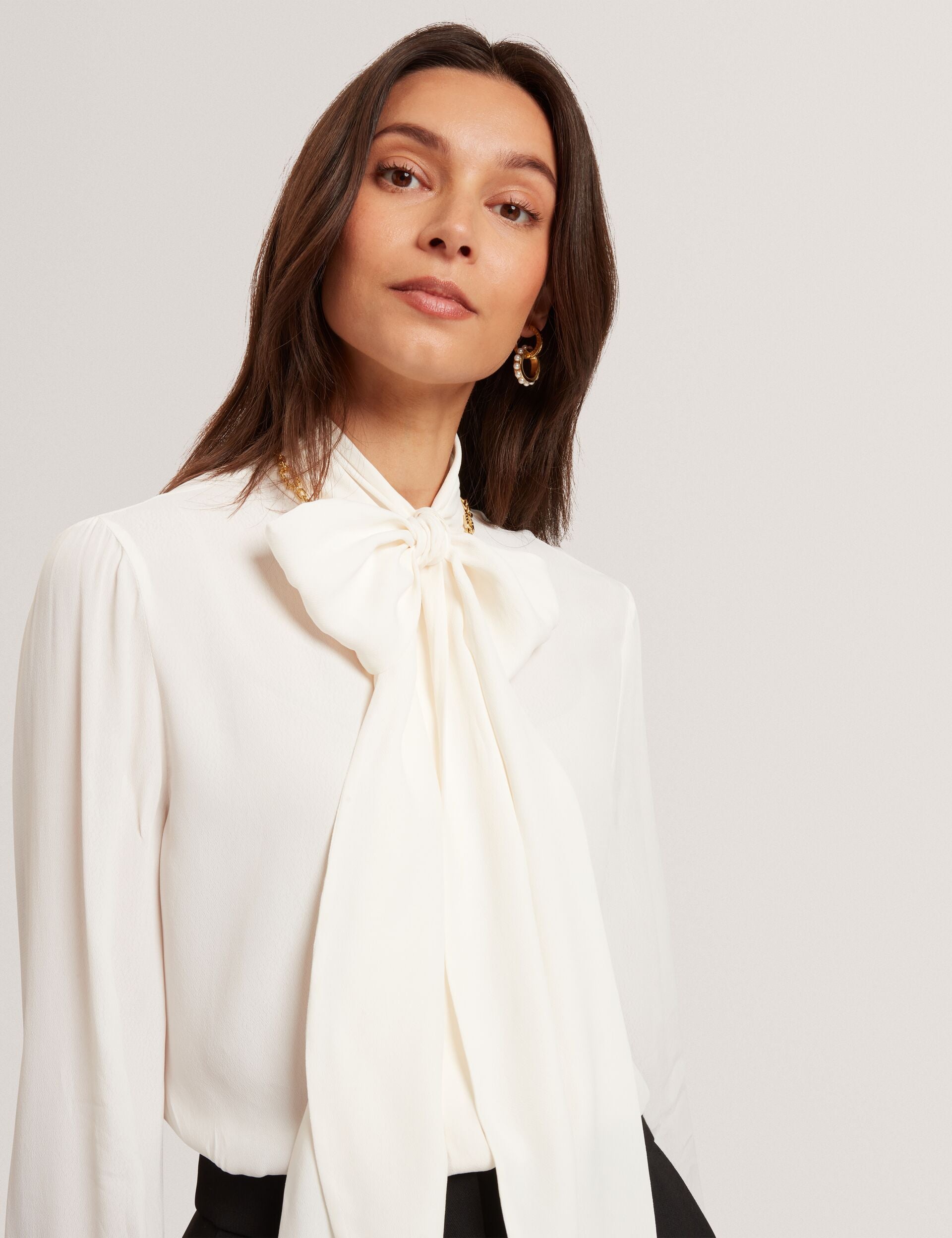 Ted Baker Ressia Pussybow Woven Long Sleeve Blouse Women's
