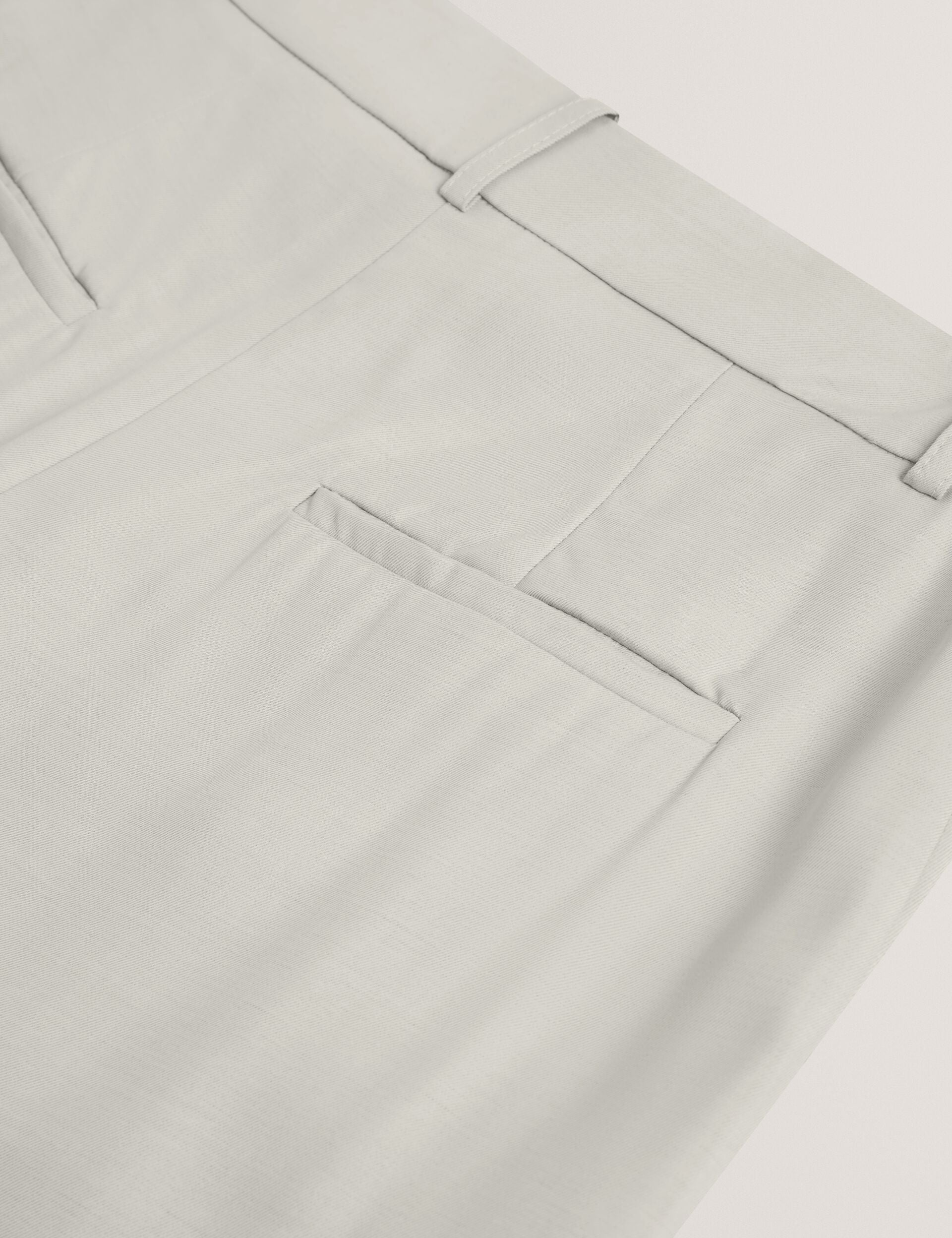 Ted Baker Light Grey Tailored Kick Flare Twill Trousers Women's