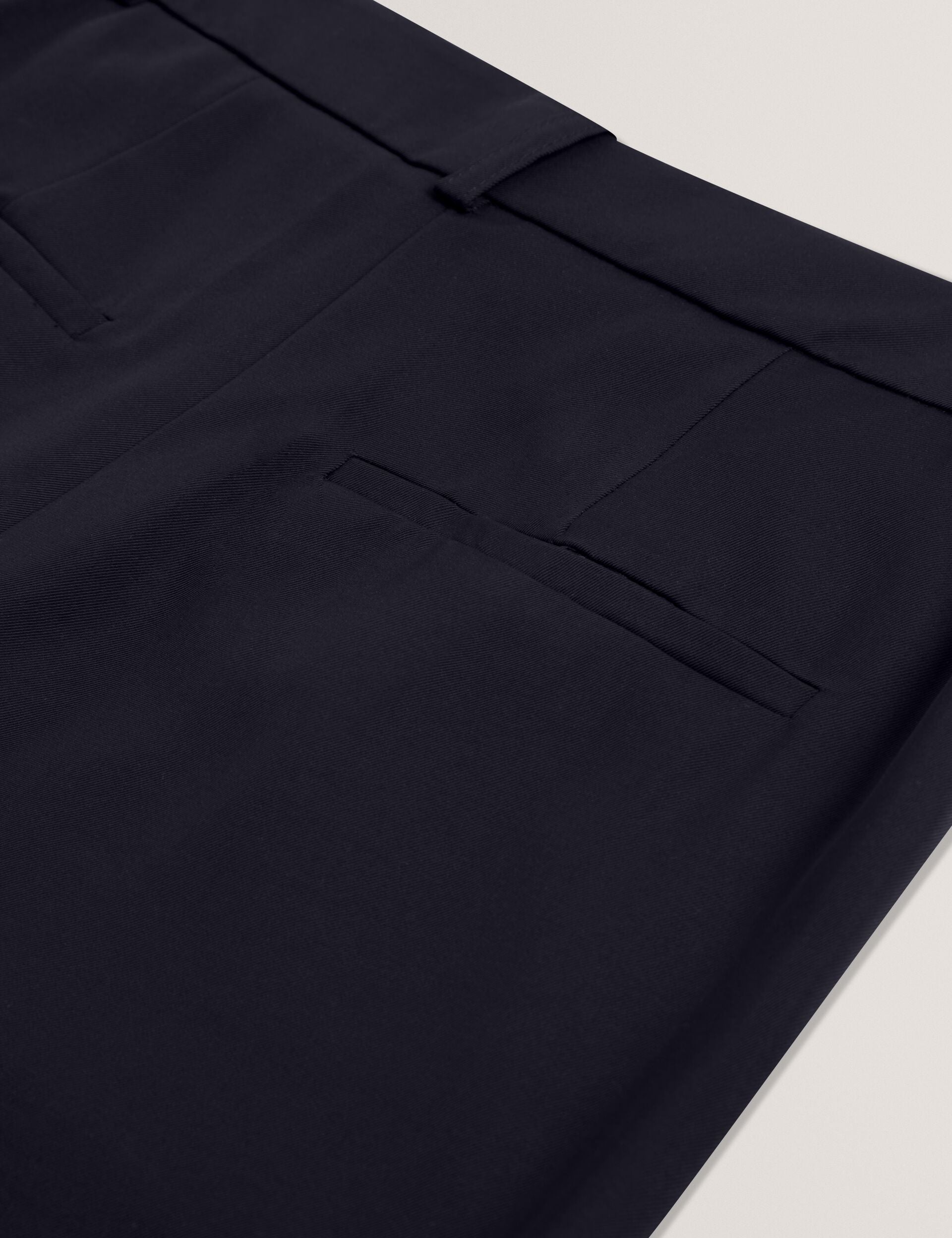 Ted Baker Navy Tailored Kick Flare Twill Trousers Women's