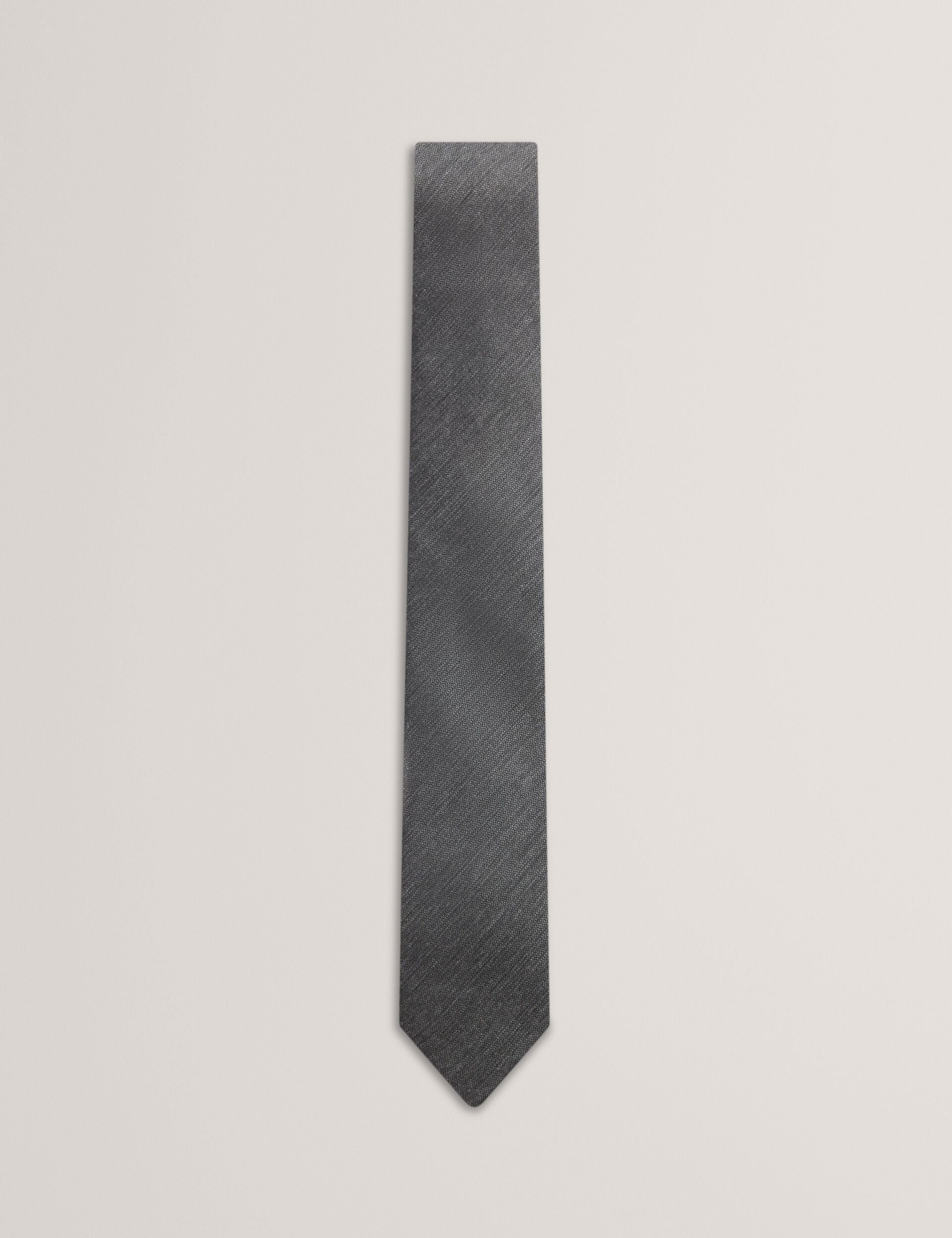 Ted Baker Amedeo Heathered Weave Wool Silk Tie