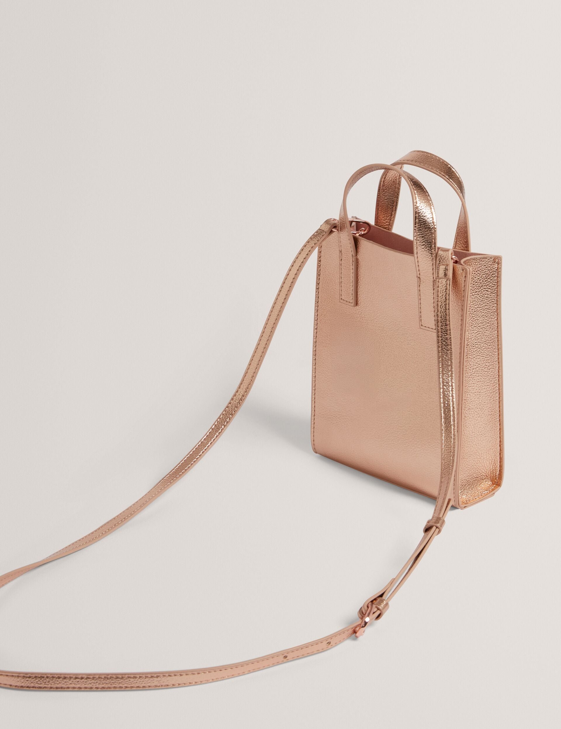 Ted Baker Rosari Metallic Rose Detail Mini Icon Tote Bag Women's