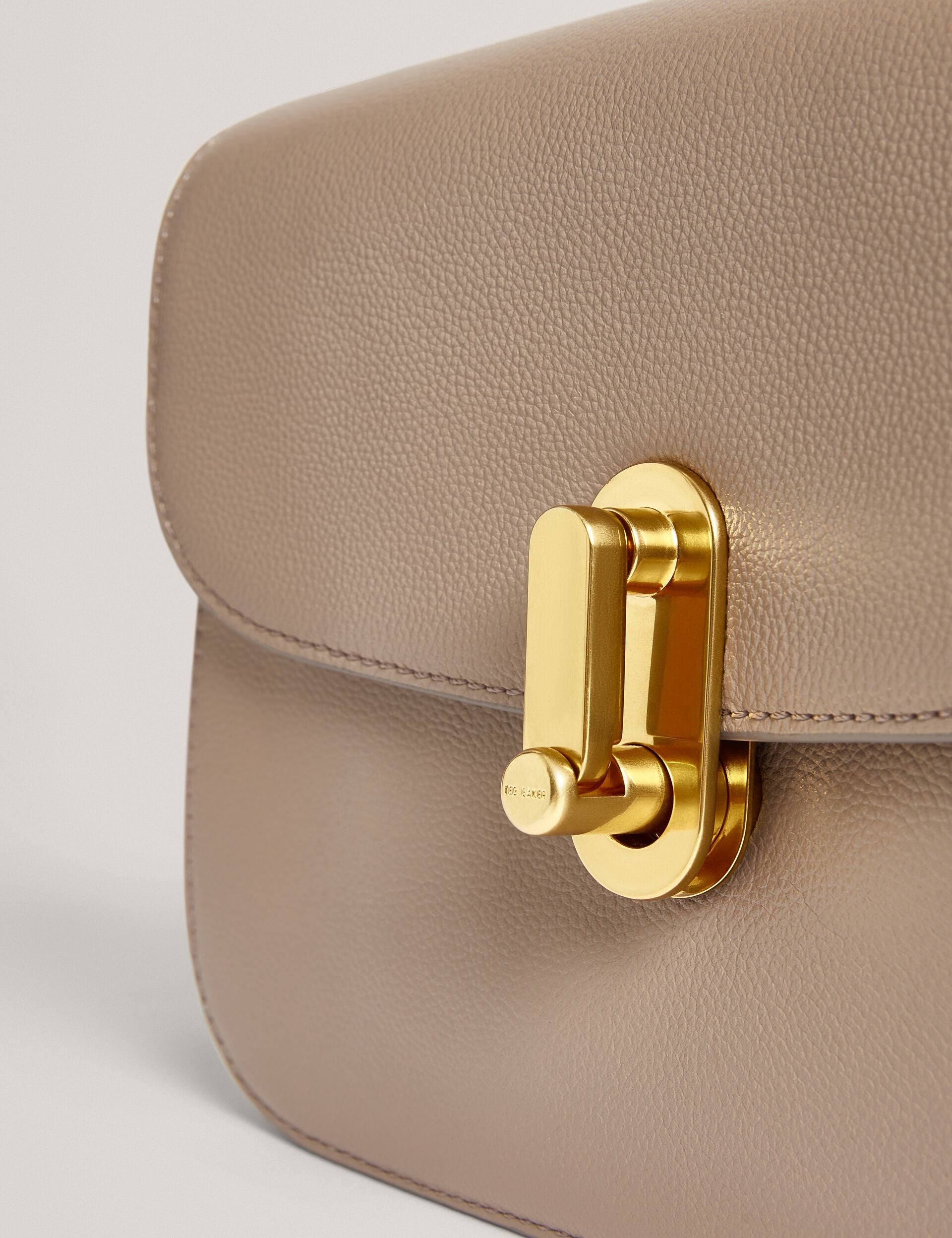 Ted Baker Kkarli Twist Lock Leather Satchel Crossbody Bag Women's