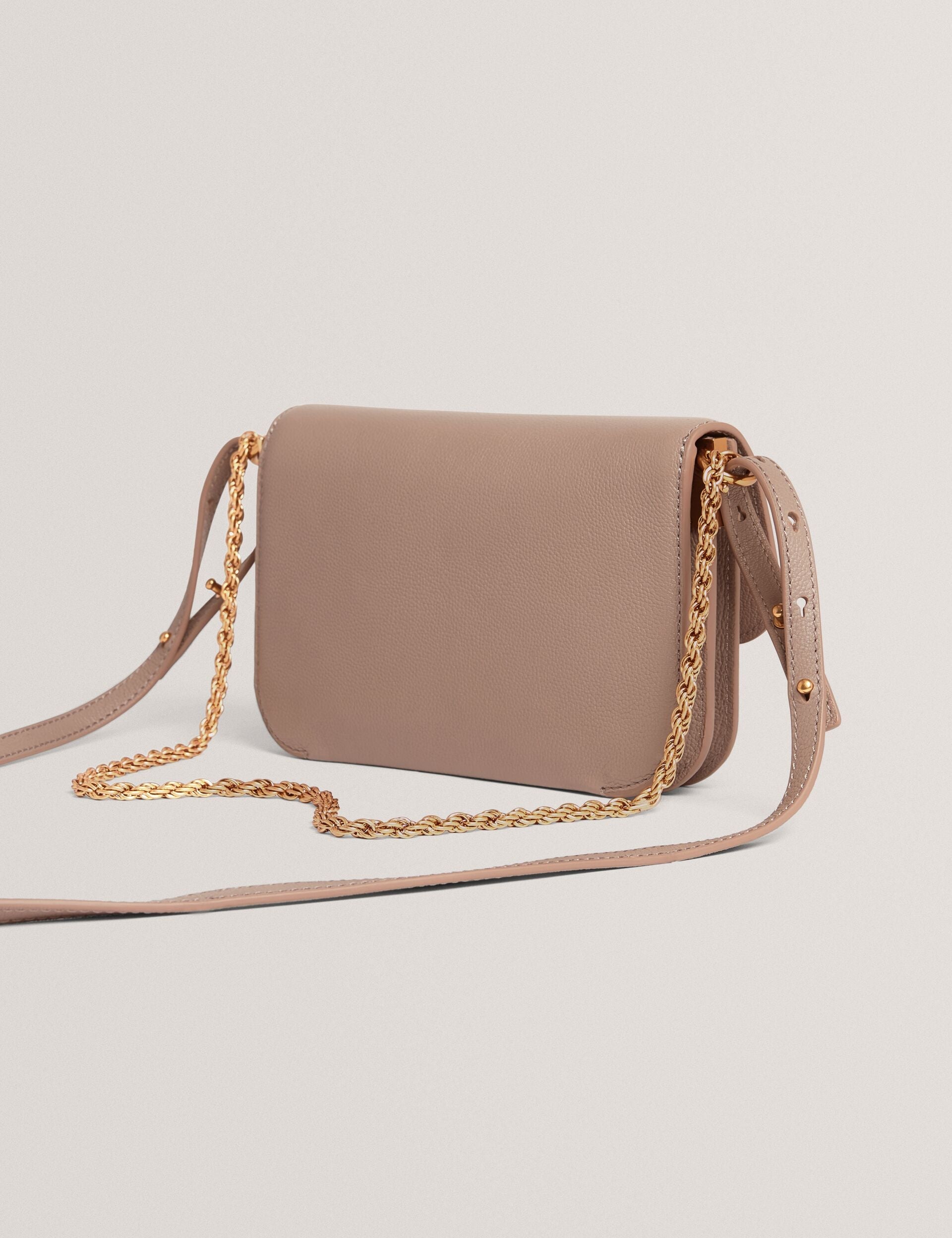 Ted Baker Kkelli Leather Twist Lock Small Crossbody Bag Women's