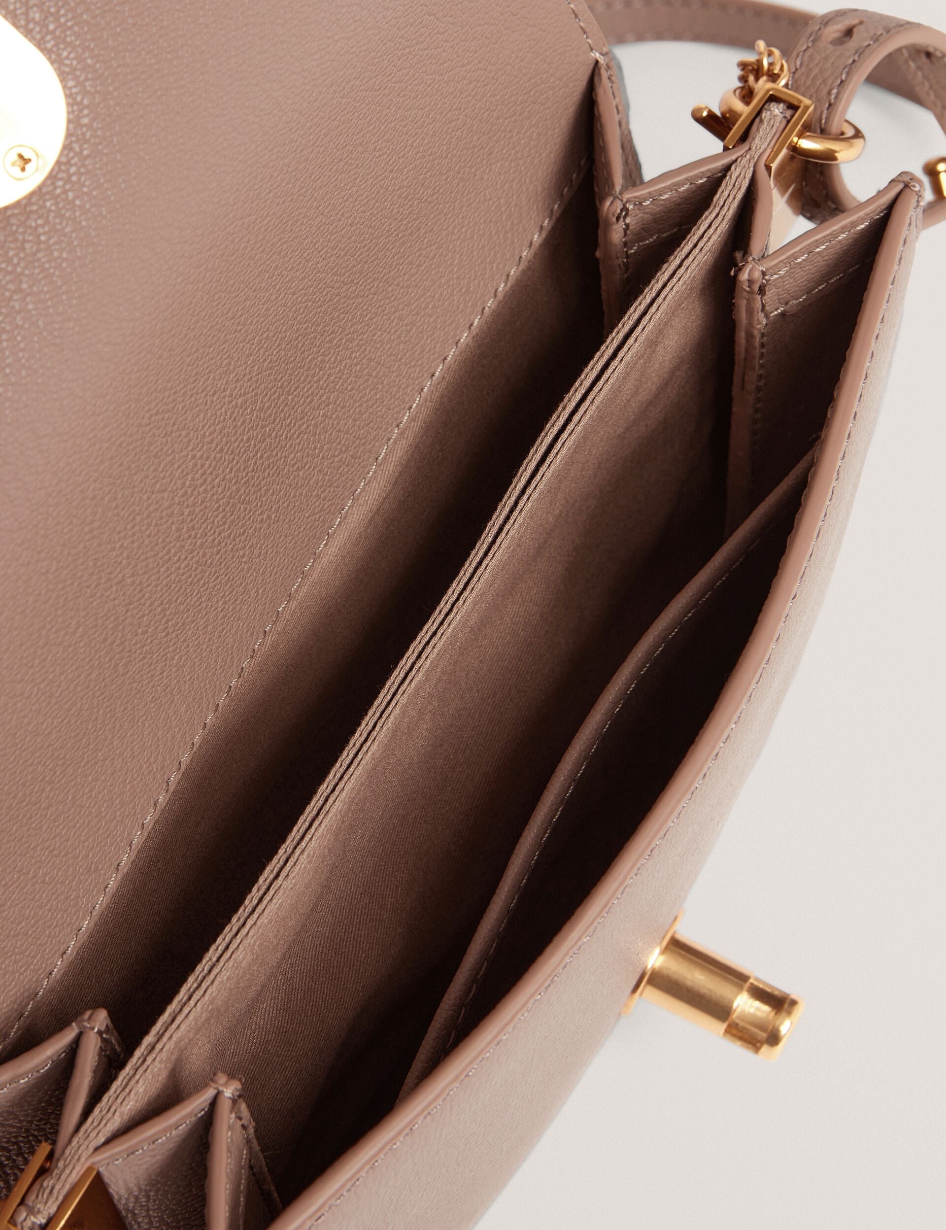 Ted Baker Kkelli Leather Twist Lock Small Crossbody Bag Women's