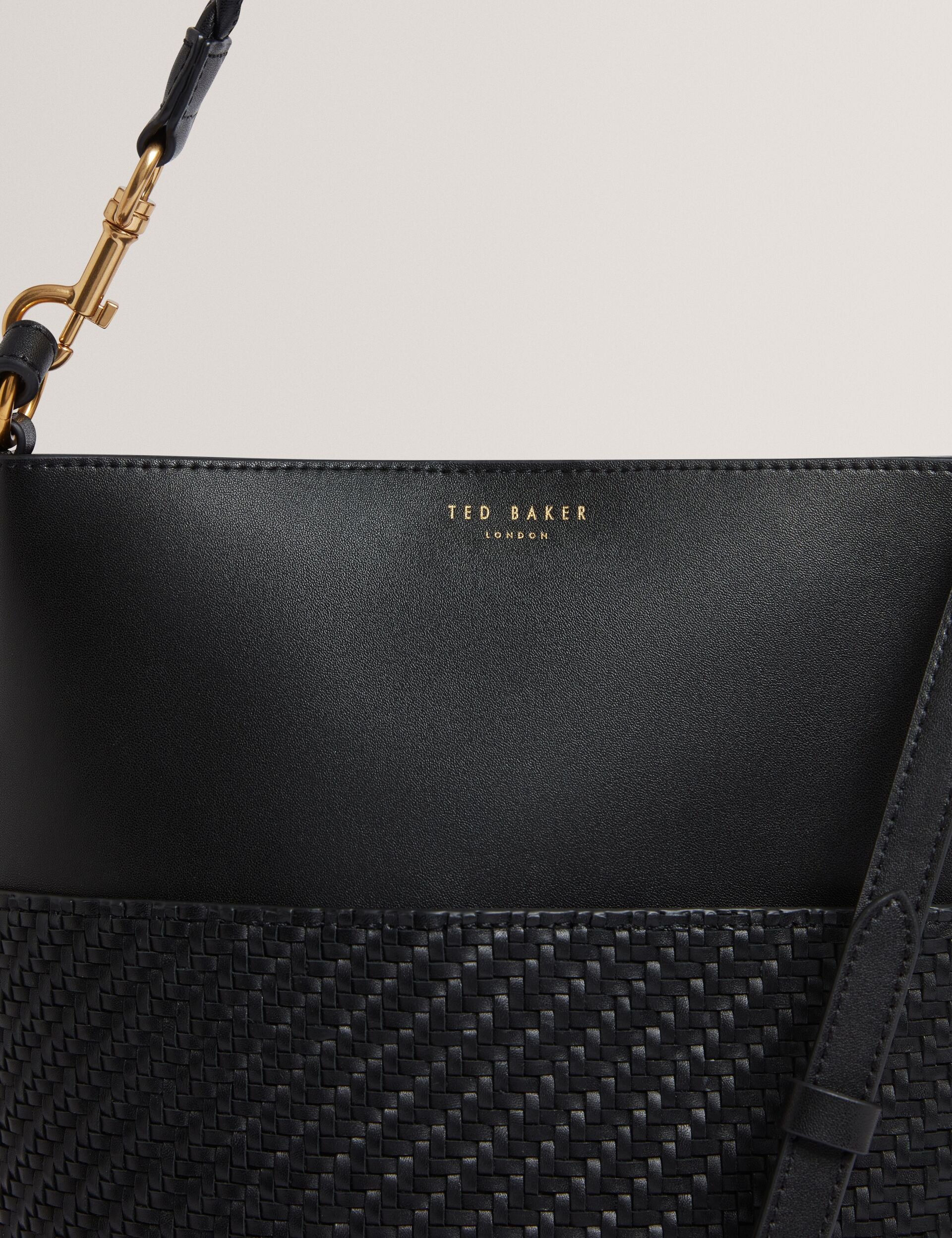 Ted Baker Wyynie Woven Texture Leather Tall Bucket Bag Women's
