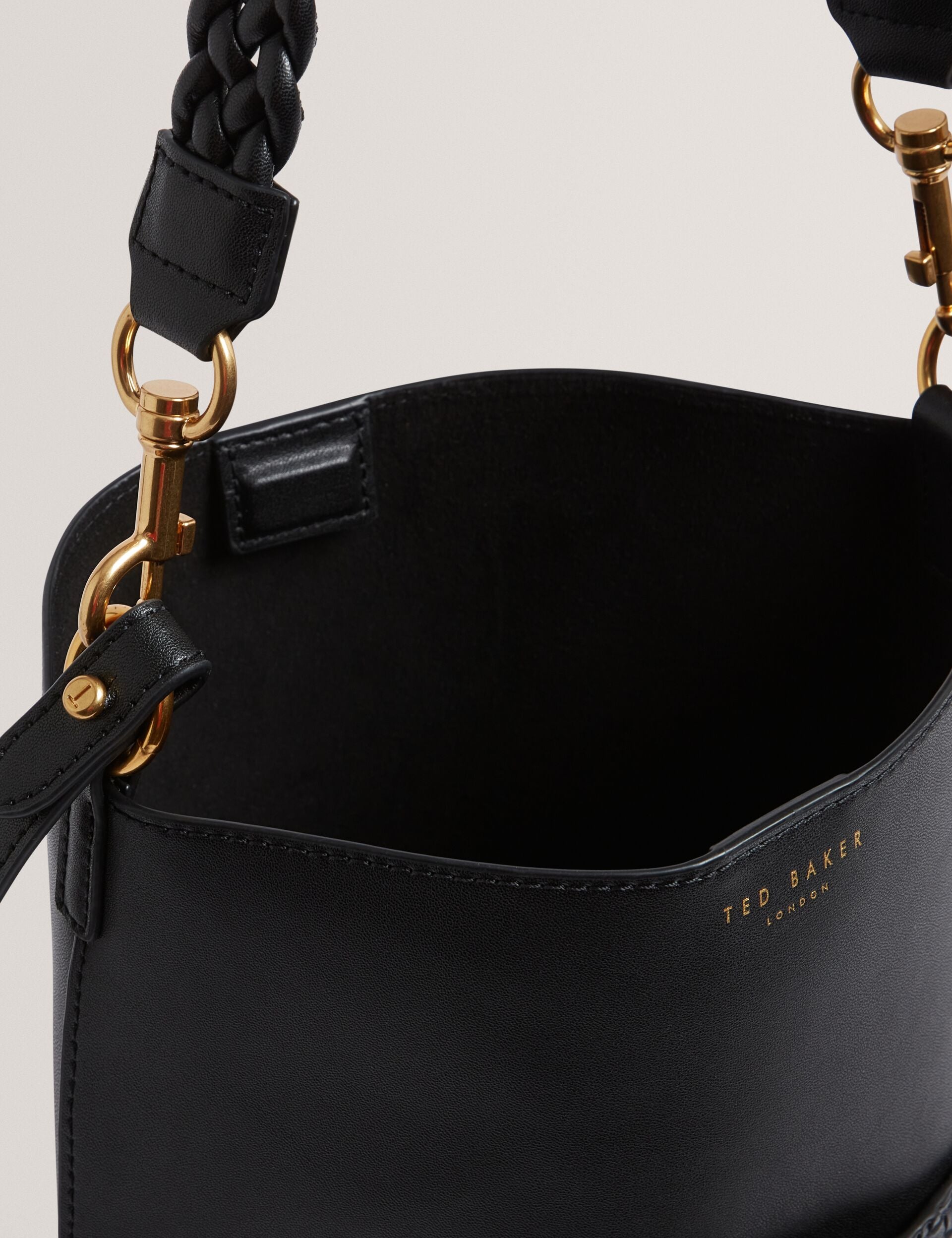 Ted Baker Wyynie Woven Texture Leather Tall Bucket Bag Women's