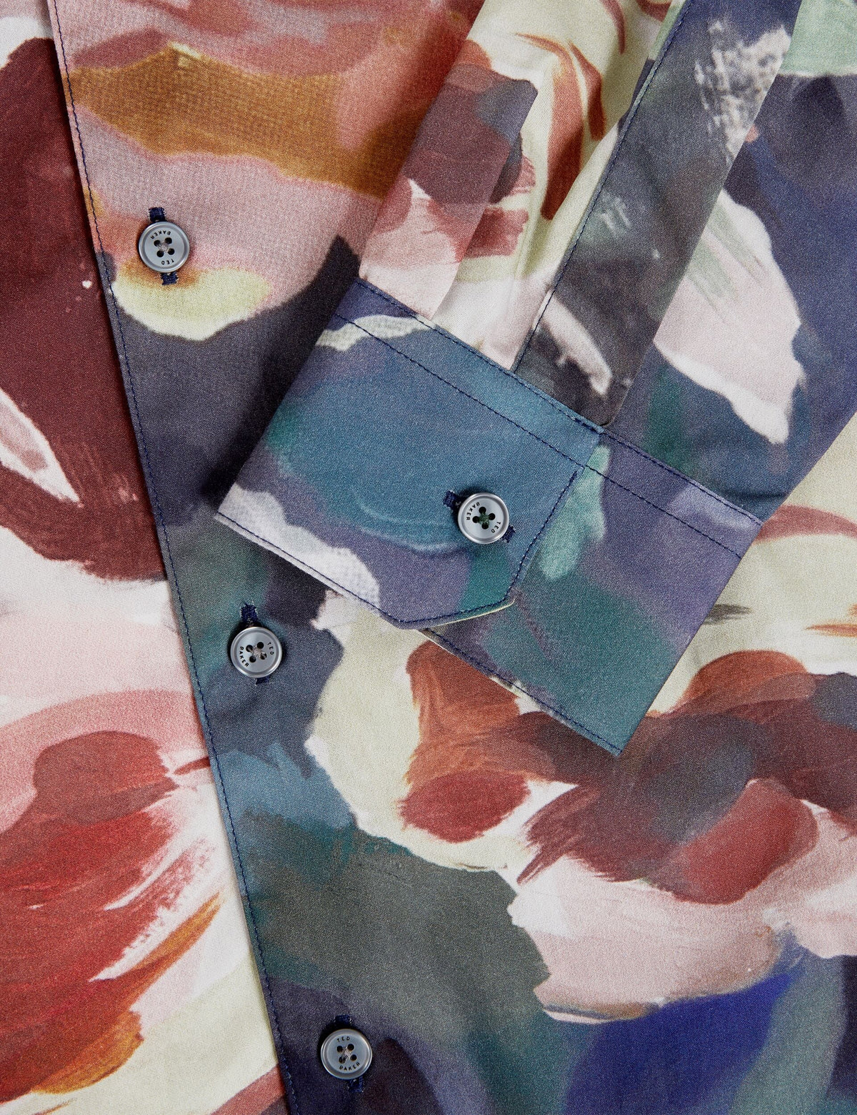 Ted Baker Brynhil Painted Blooms Pure Cotton Shirt