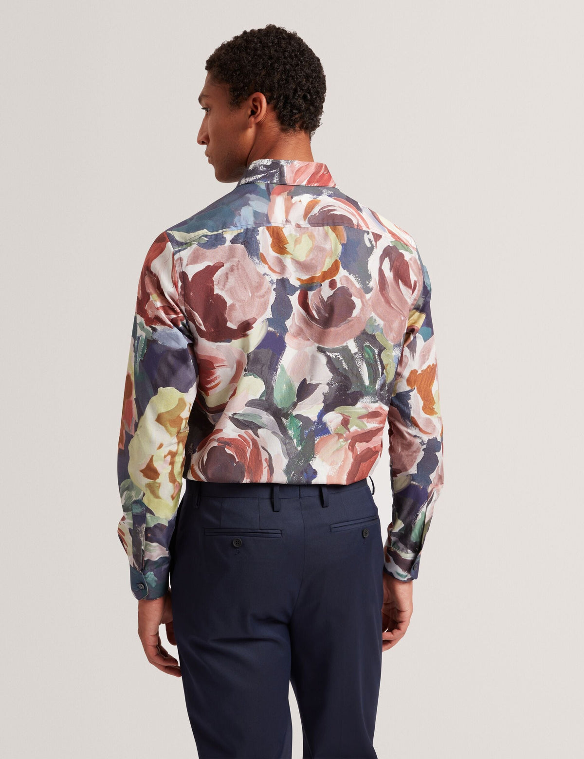 Ted Baker Brynhil Painted Blooms Pure Cotton Shirt