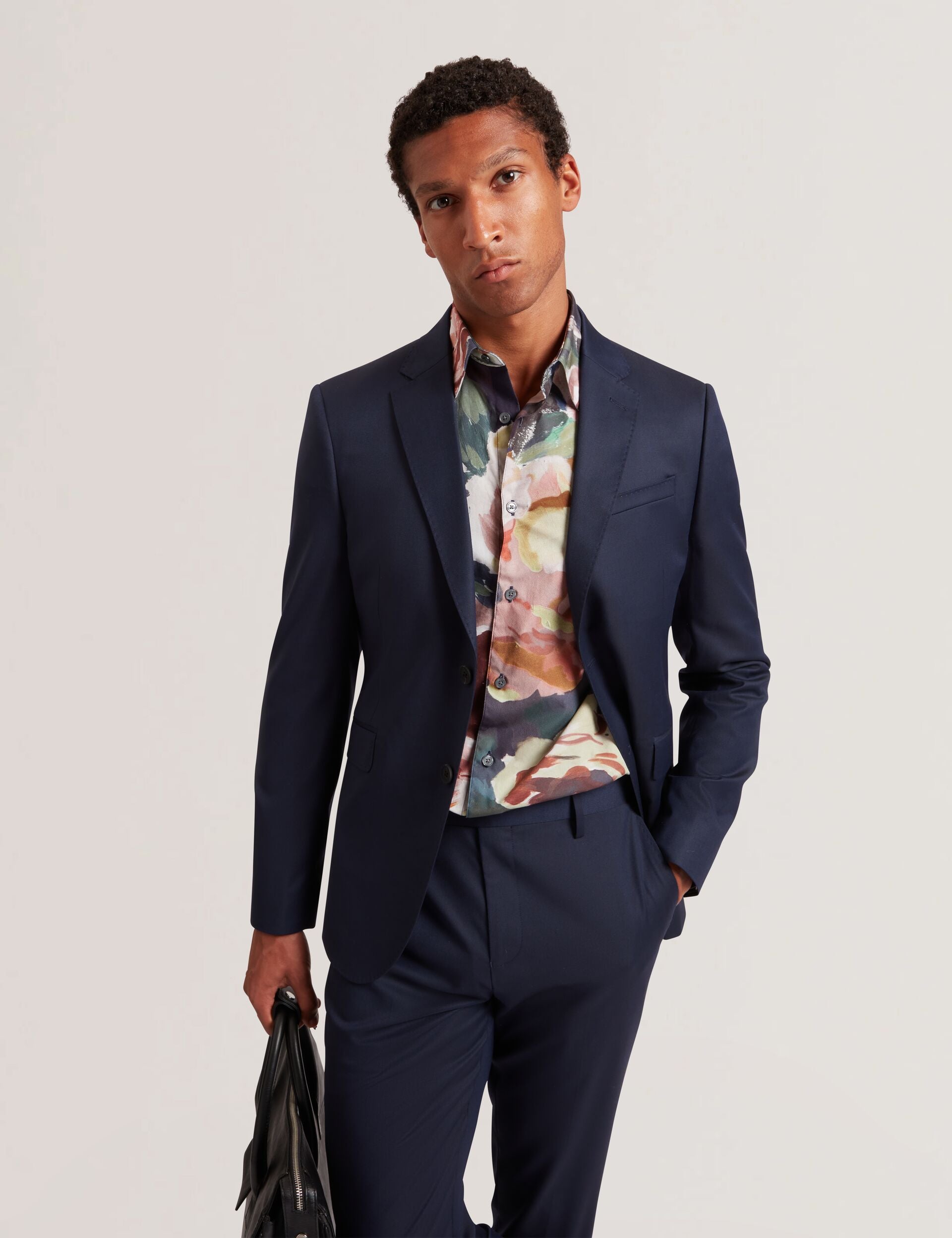 Ted Baker Brynhil Painted Blooms Pure Cotton Shirt