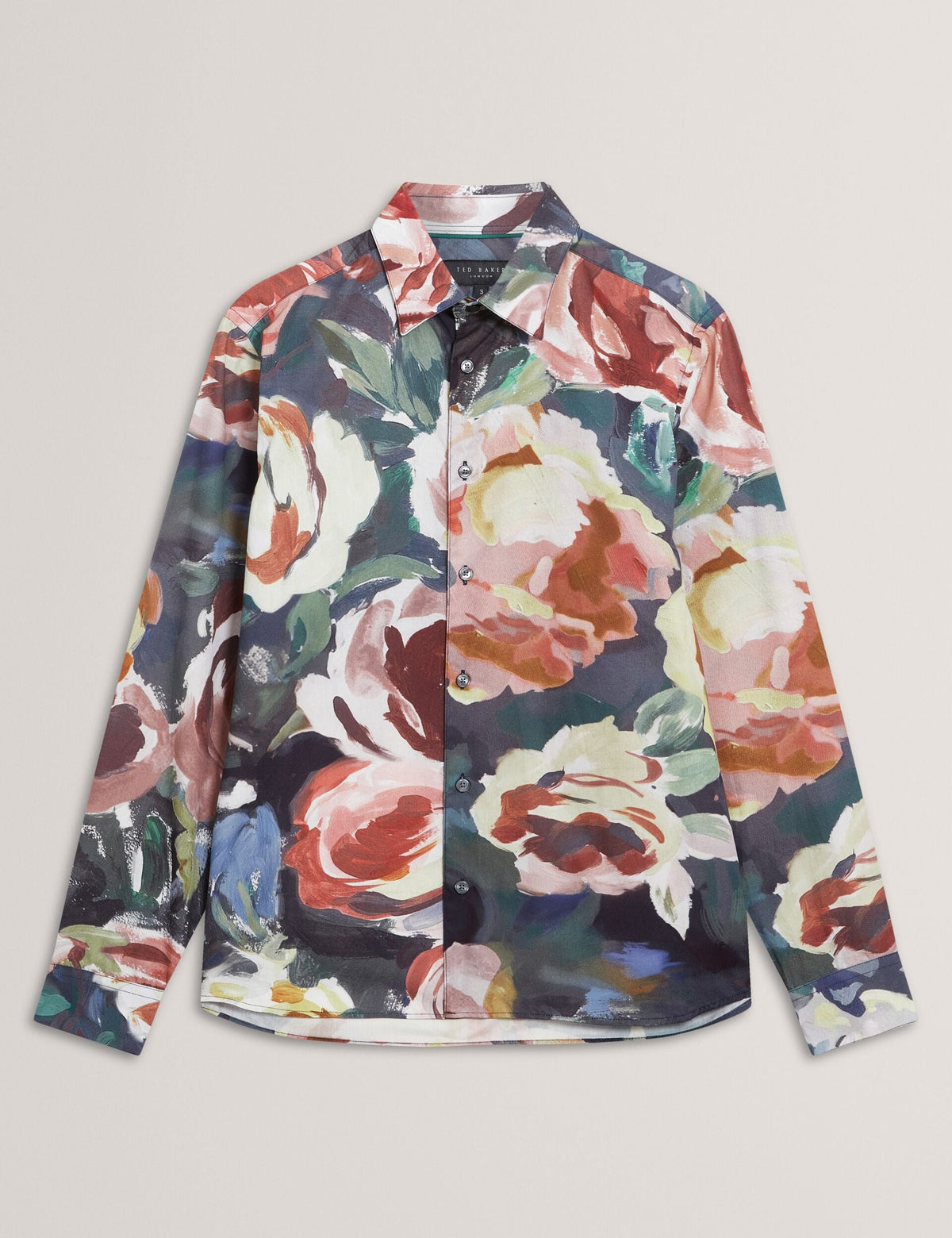 Ted Baker Brynhil Painted Blooms Pure Cotton Shirt