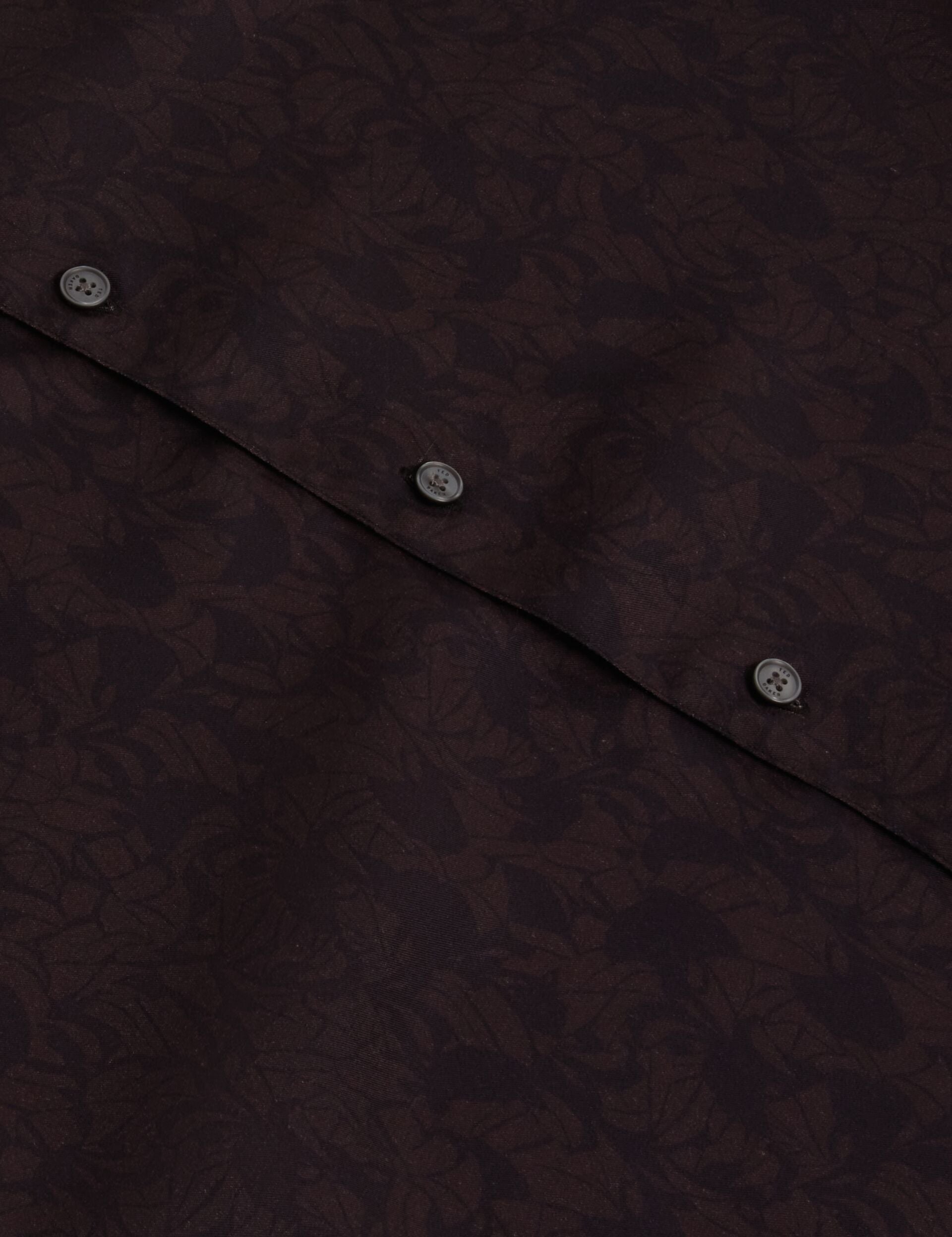 Ted Baker Akselle Dark Floral Print Woven Shirt