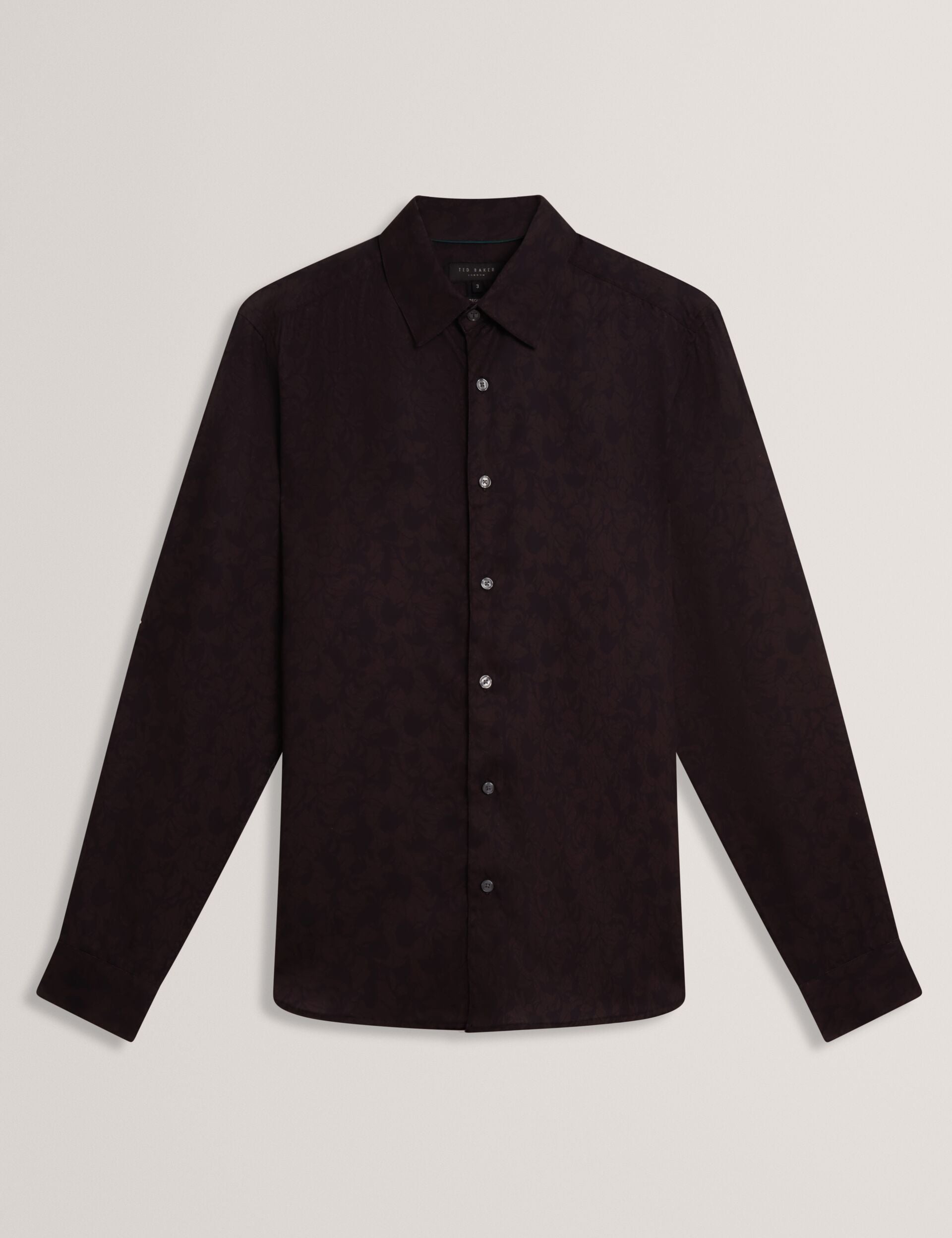 Ted Baker Akselle Dark Floral Print Woven Shirt