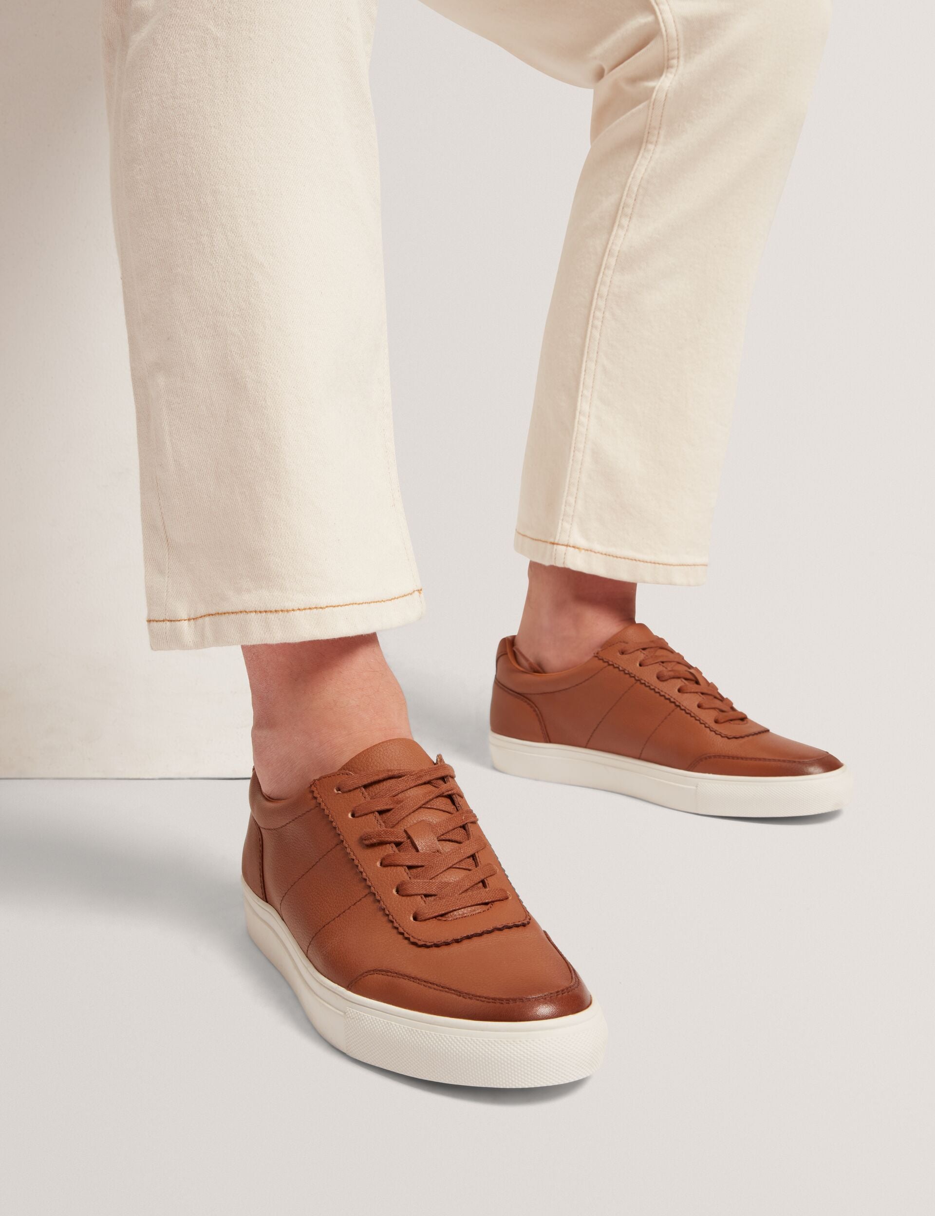 Ted Baker Pebbled Leather Trainer