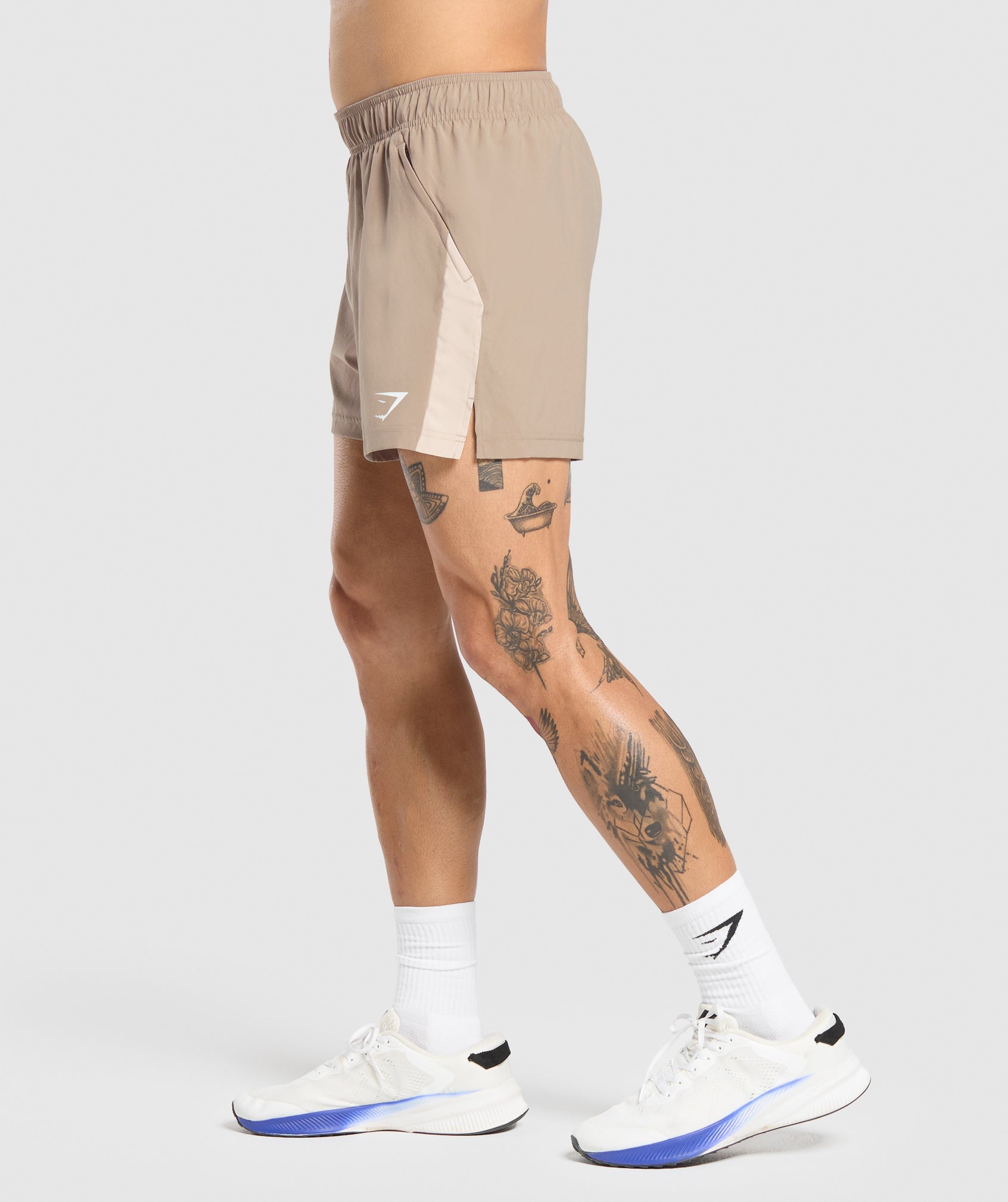Gymshark Sport 5" Shorts Cement Brown