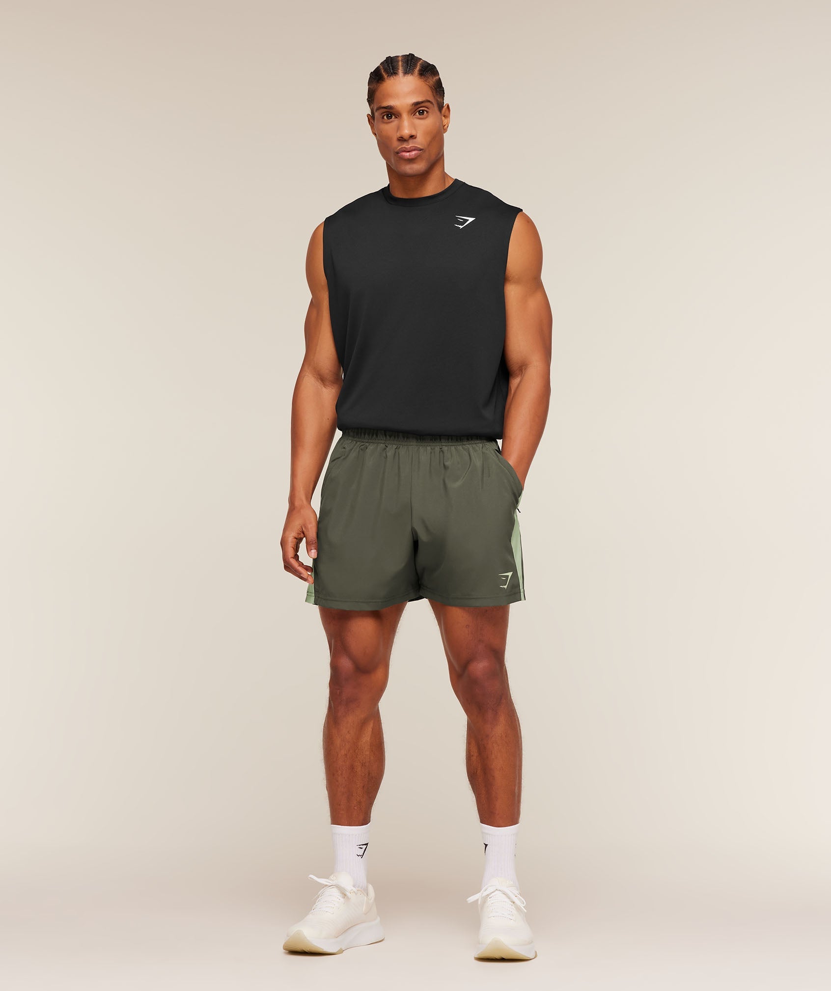 Gymshark Sport 5" Shorts Strength Green