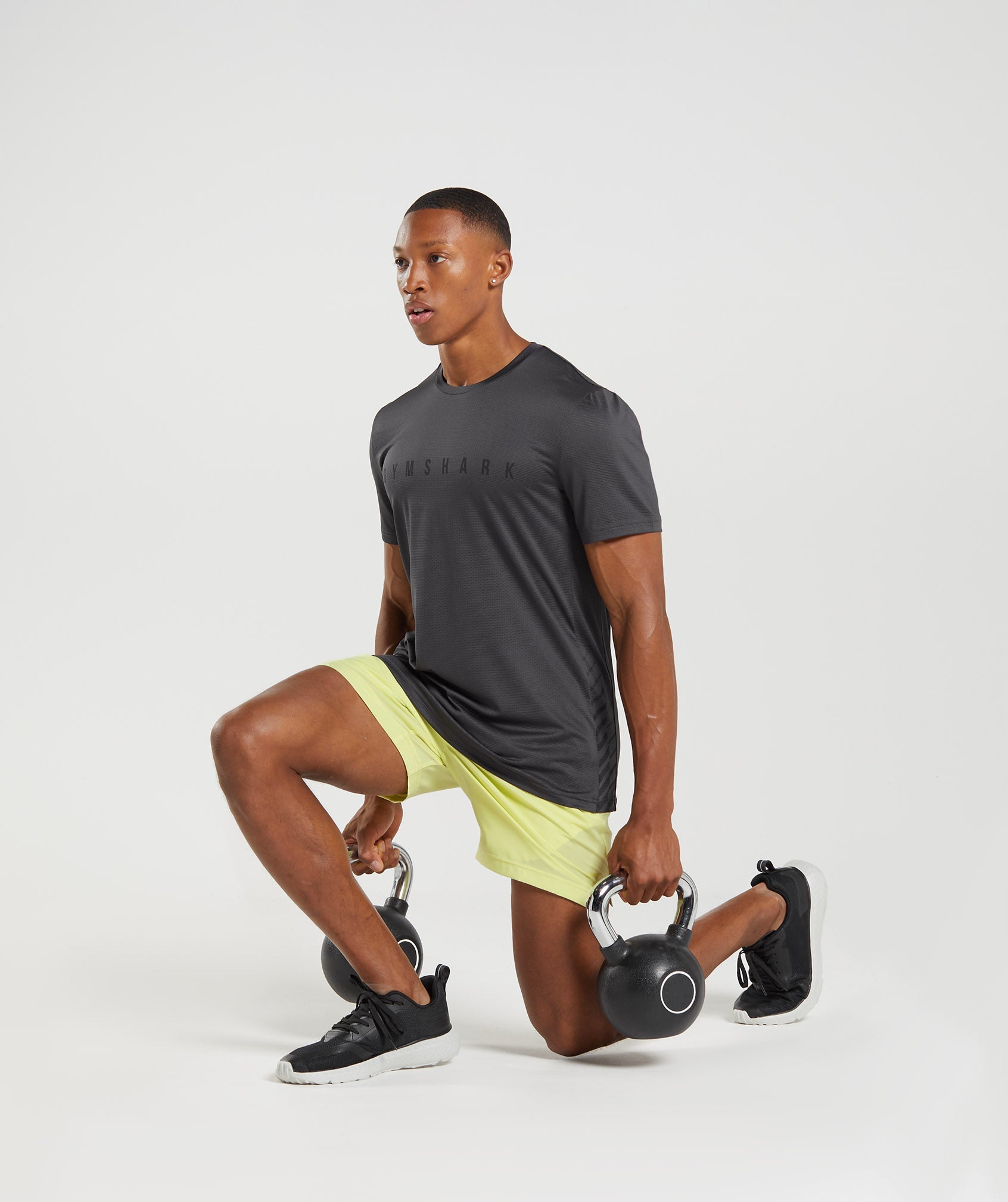 Gymshark Sport Stripe T-Shirt Onyx Grey