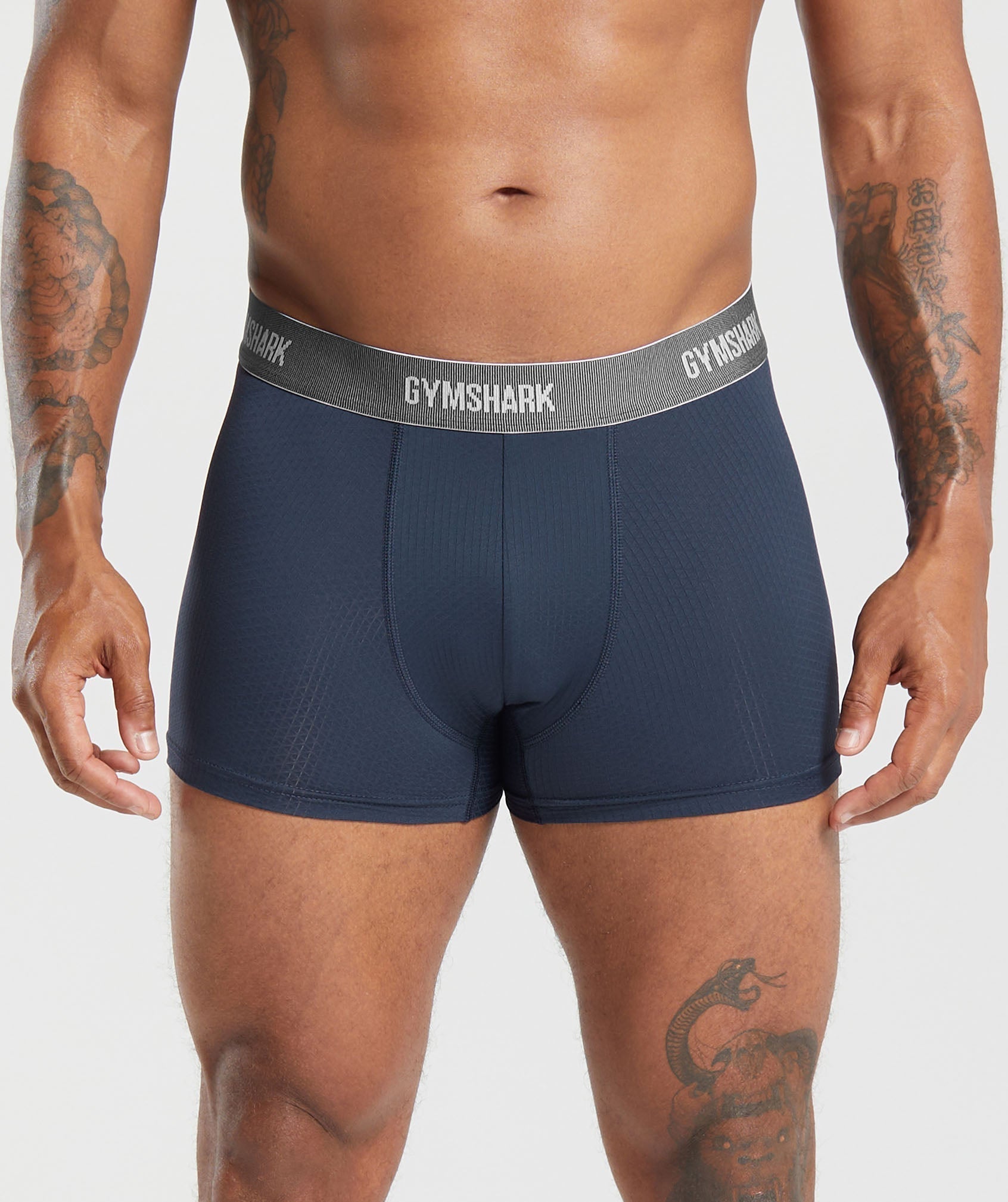 Gymshark Sports Tech Boxer 3Pk Cool Blue