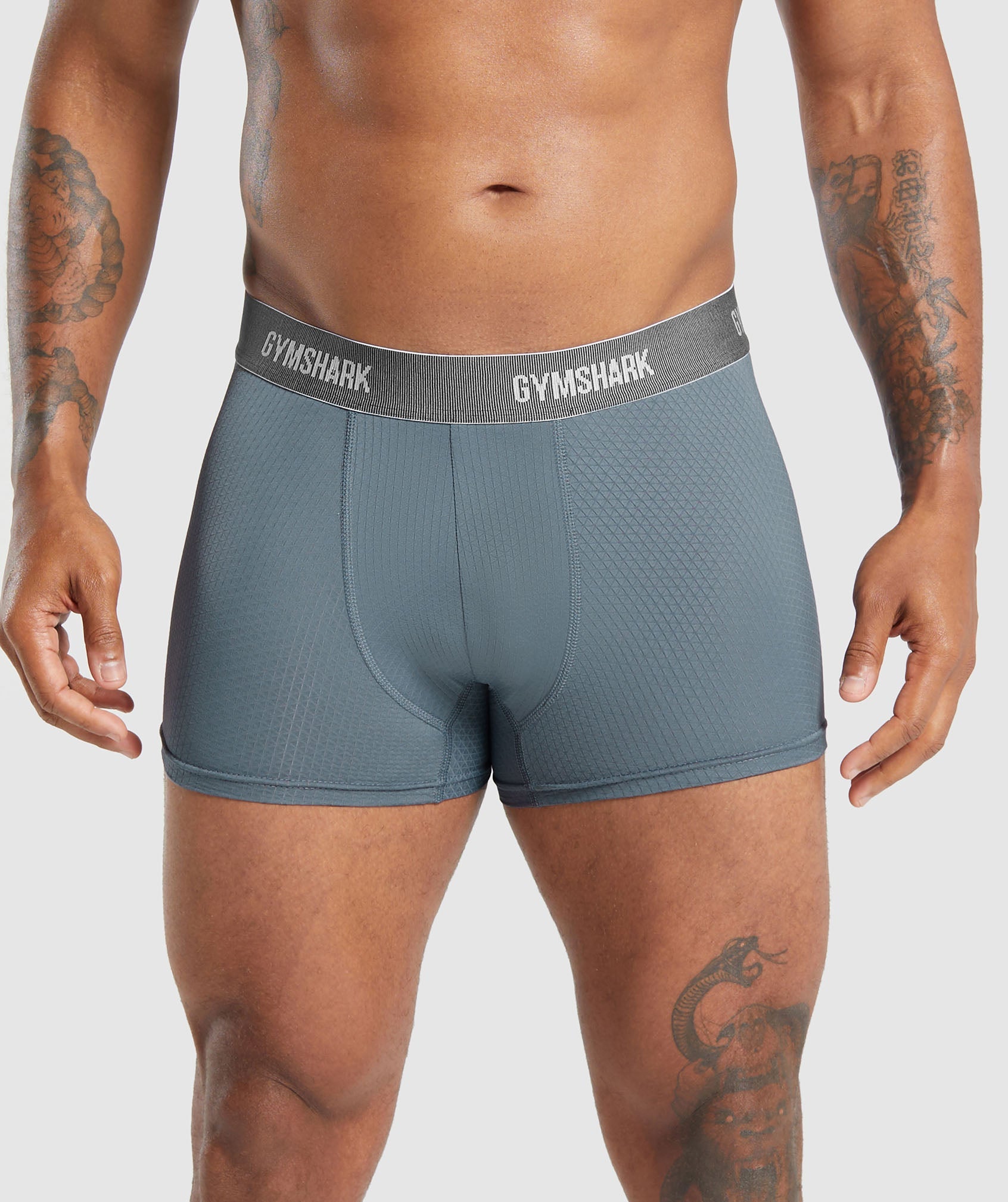 Gymshark Sports Tech Boxer 3Pk Cool Blue