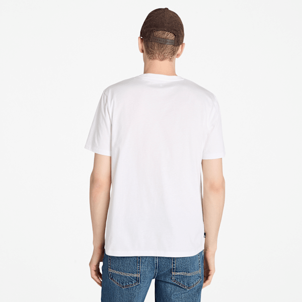 Timberland Square Stack Logo Short-Sleeve T-Shirt White