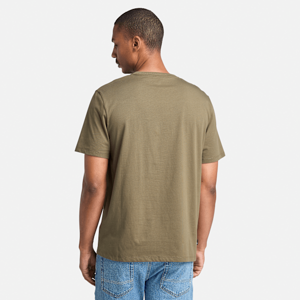 Timberland Square Stack Logo Short-Sleeve T-Shirt Leaf Green