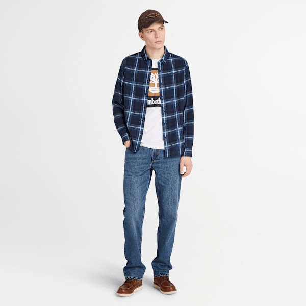 Timberland Square Stack Logo Short-Sleeve T-Shirt White