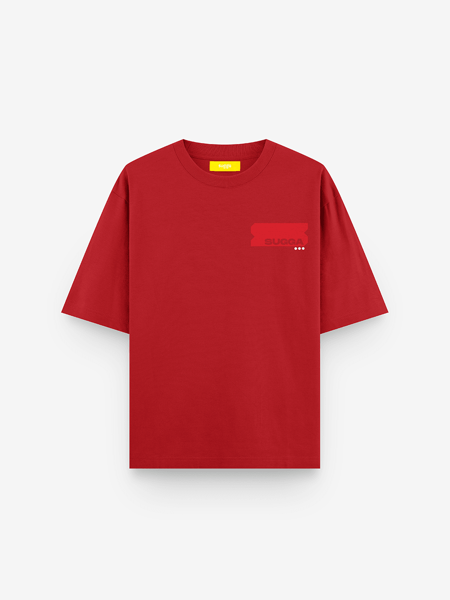 Sugga Stamp Tshirt - Red Regular Fit
