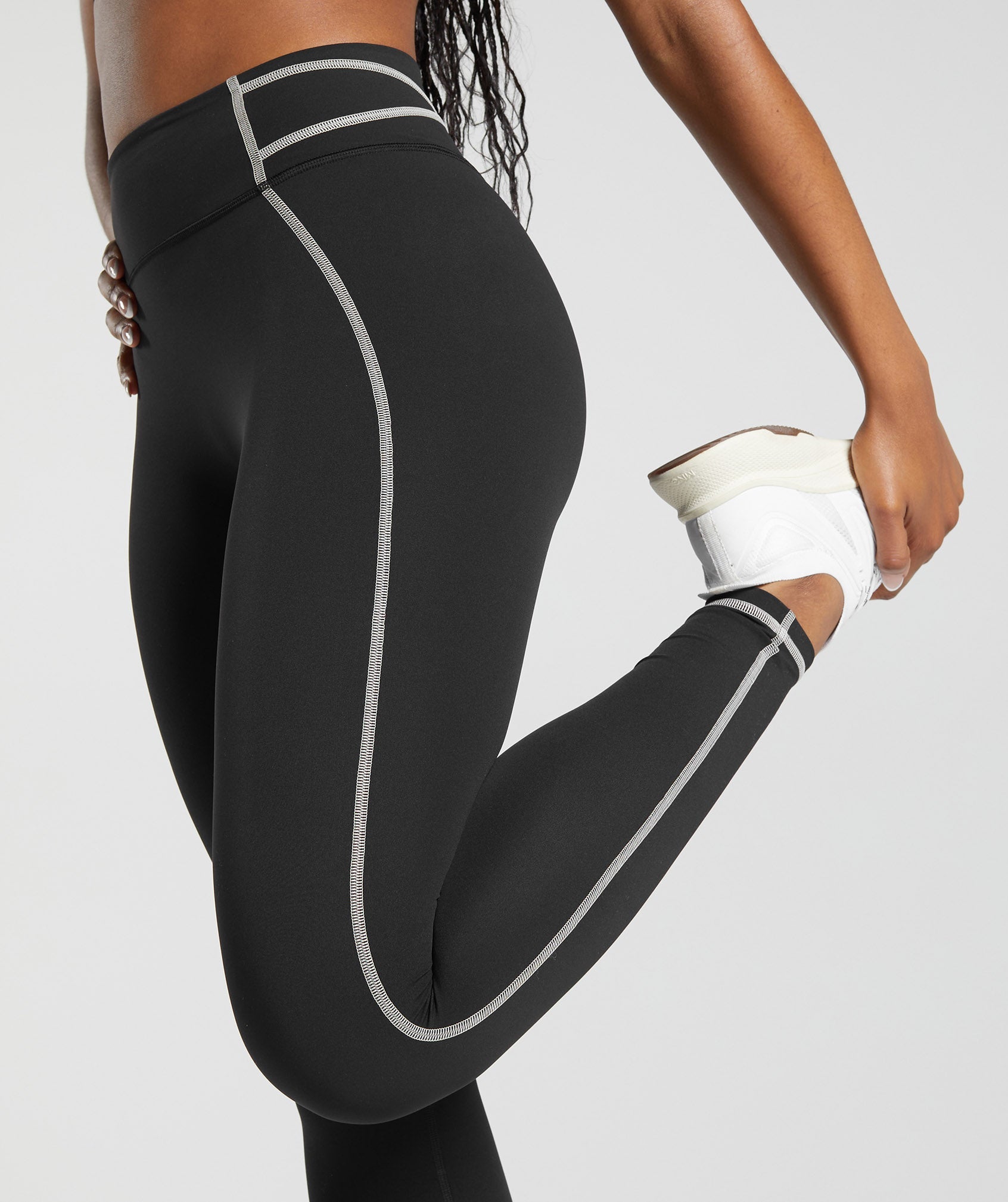 Women's Gymshark Stitch Feature Leggings Black