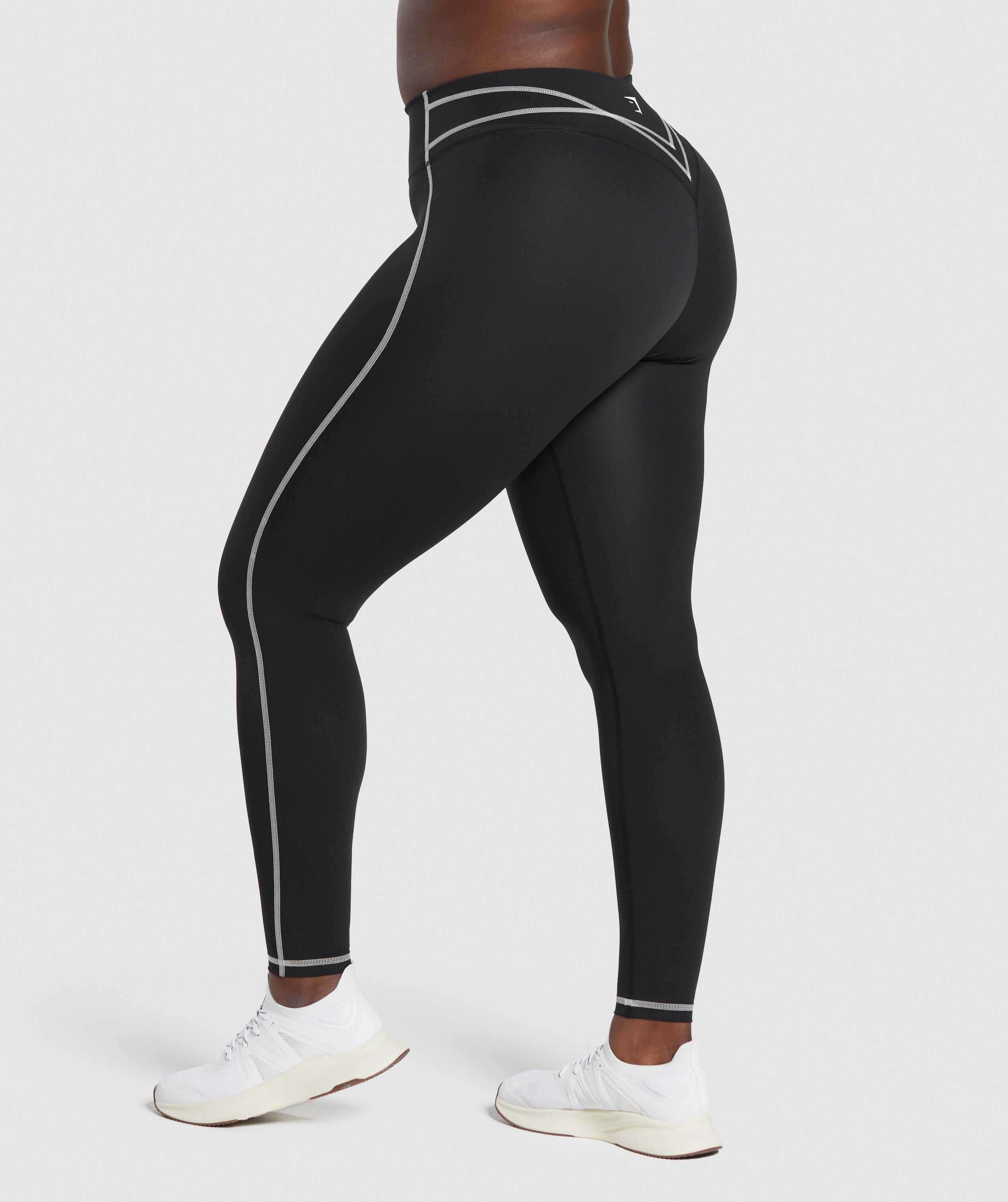 Women's Gymshark Stitch Feature Leggings Black