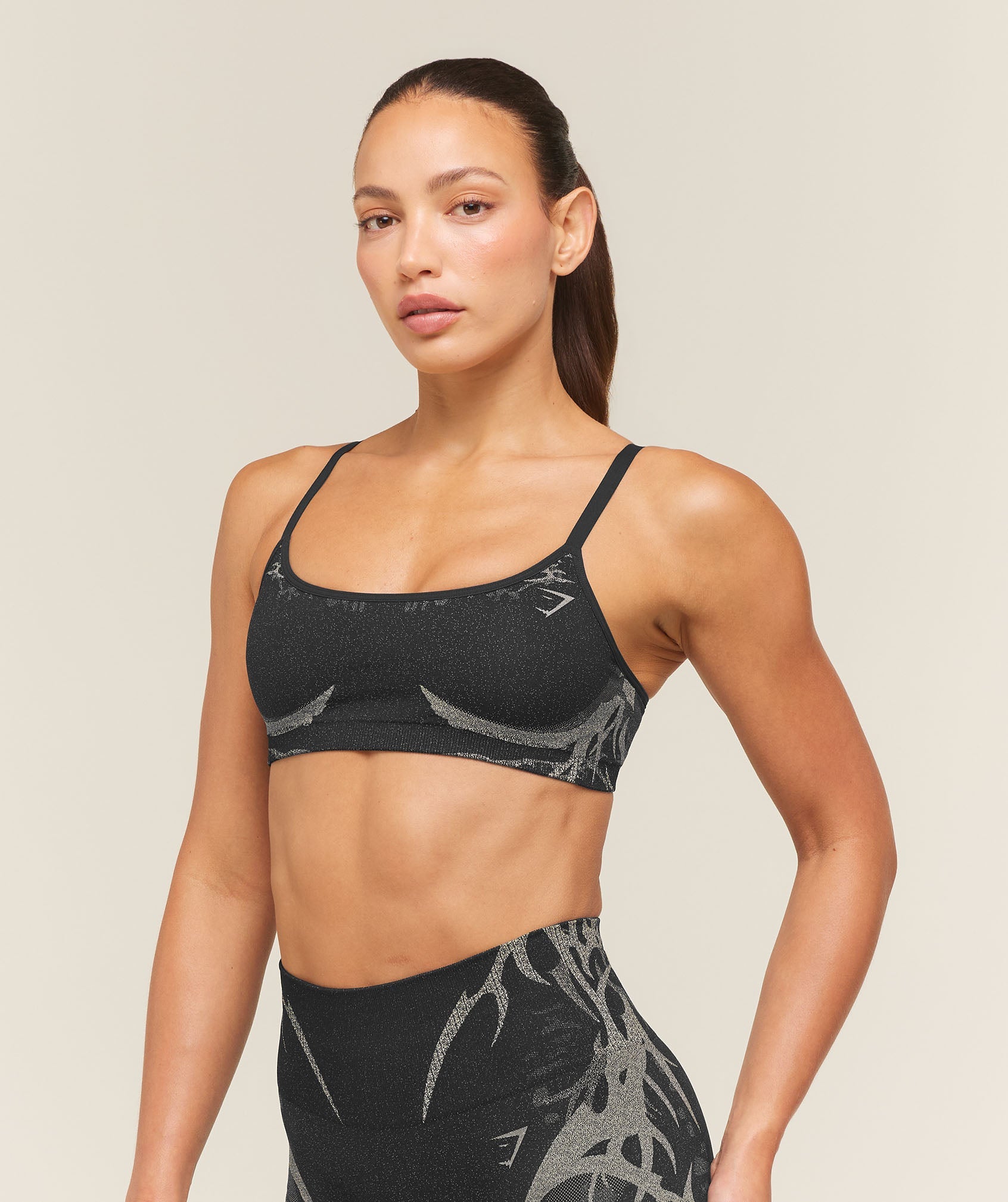 Women's Gymshark Storm Seamless Sports Bra Black