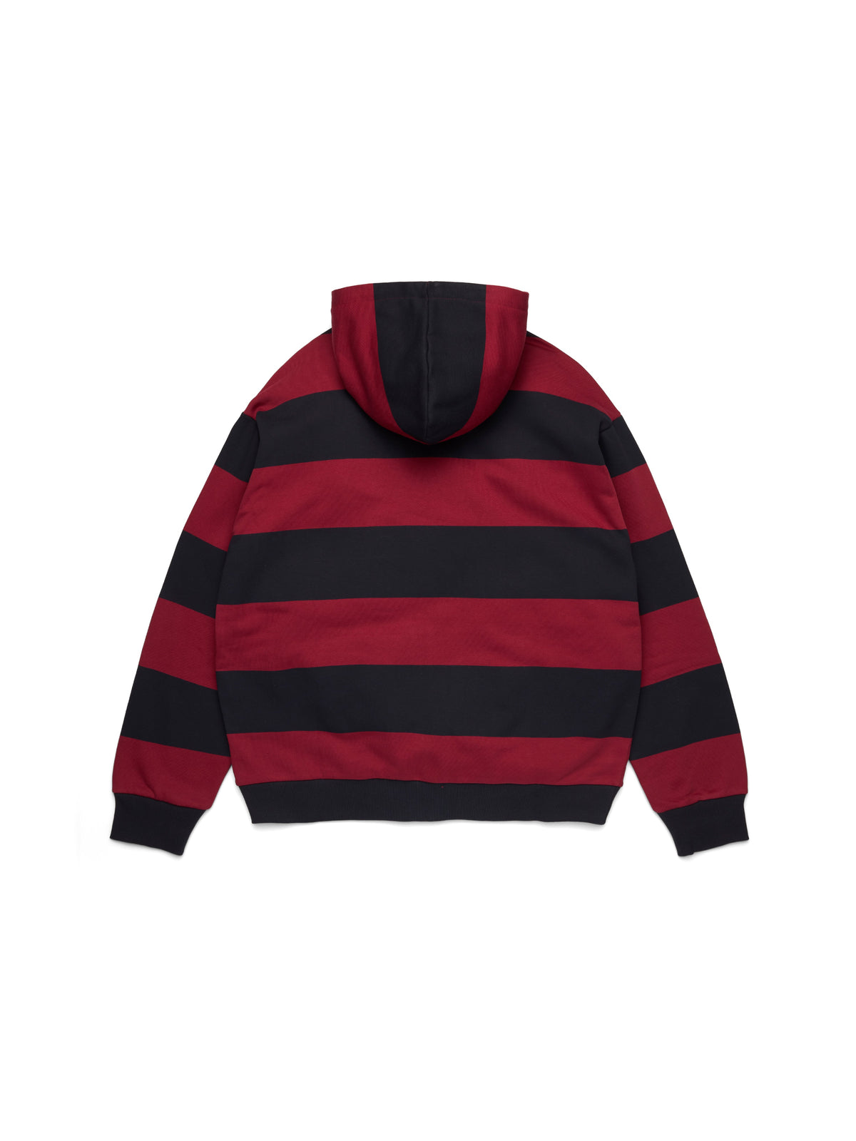 Denim Tears Striped Crest Zip Hoodie Red / Navy