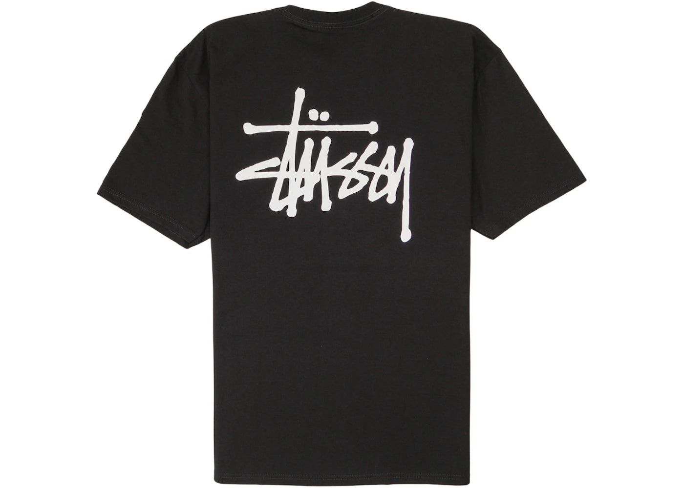 stussy basic t-shirt black
