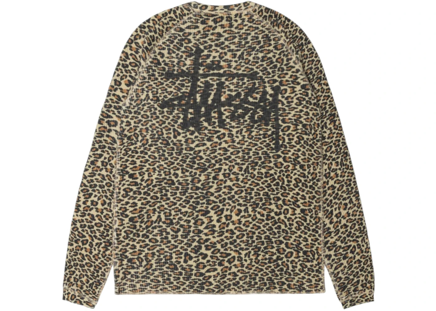 stussy basic thermal leopard
