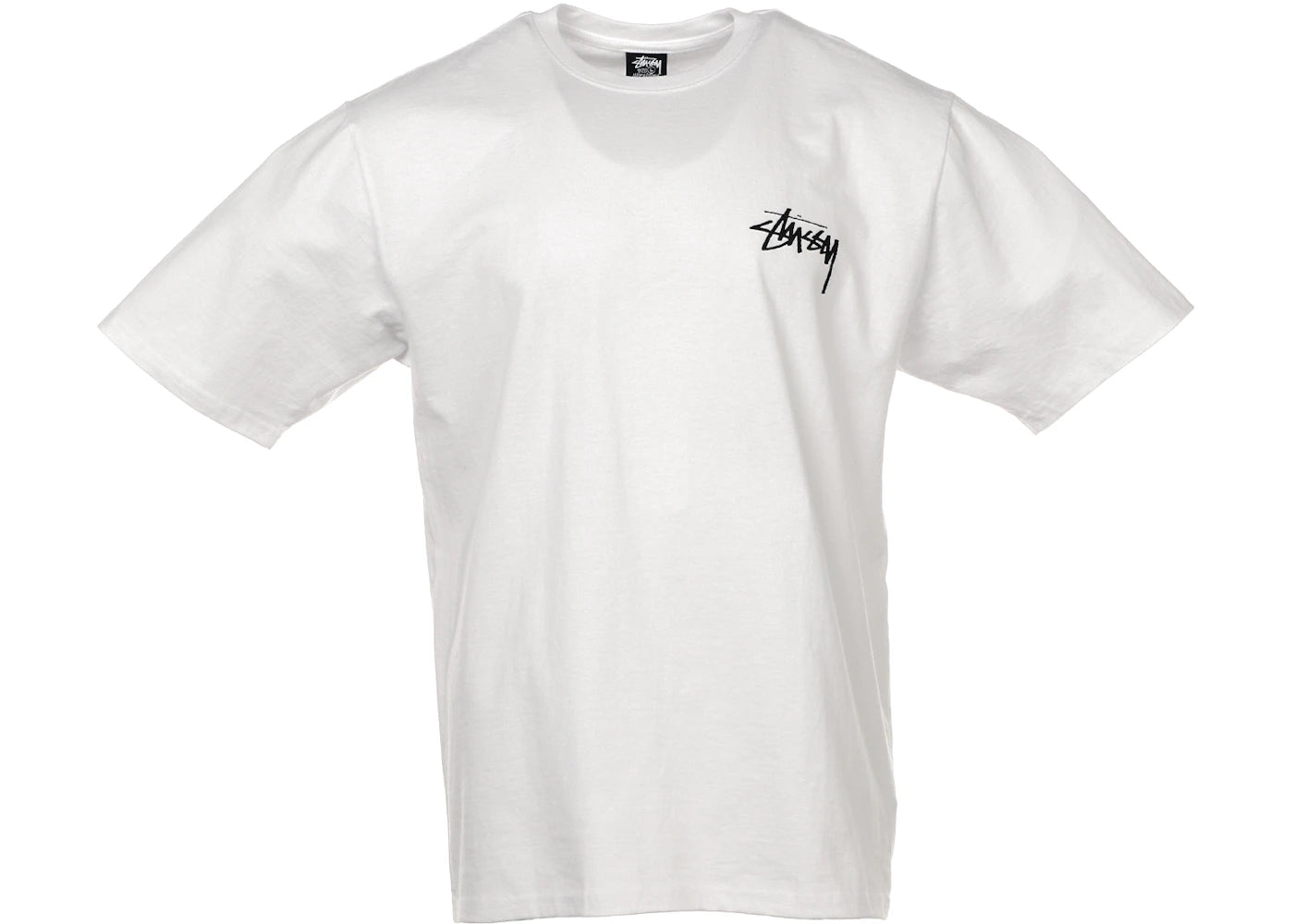 stussy fuzzy dice tee white