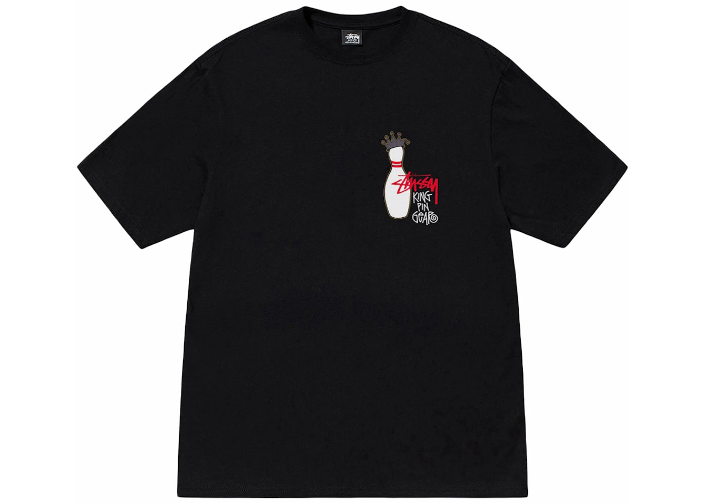 stussy kingpin tee black