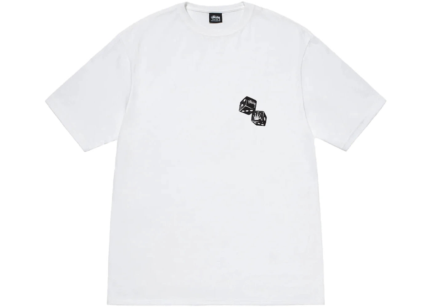 stussy shakers tee white
