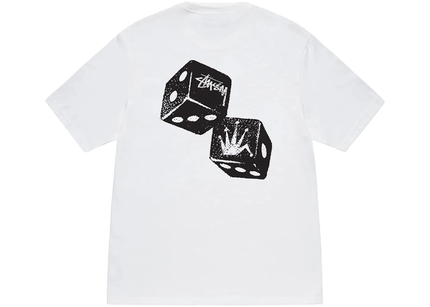 stussy shakers tee white