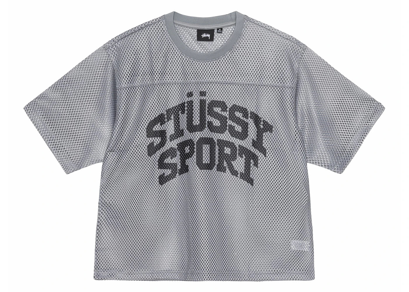 stussy sport jersey silver