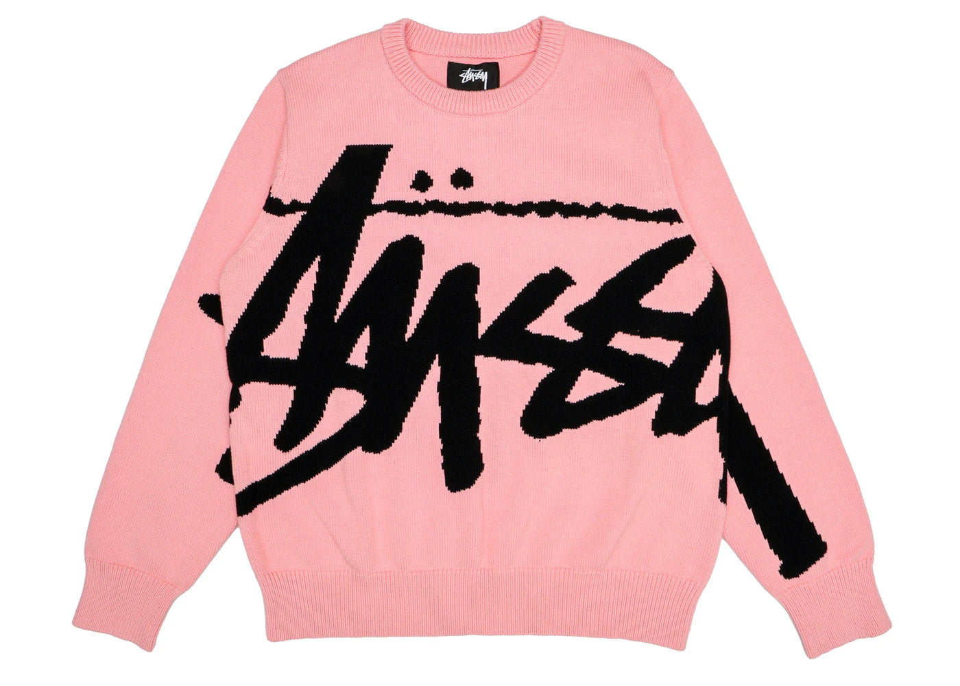 stussy stock sweater pink