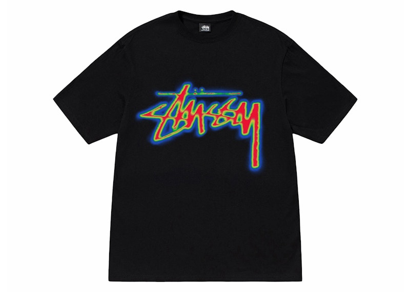 Stussy Thermal Stock Tee Black – Kicks Machine