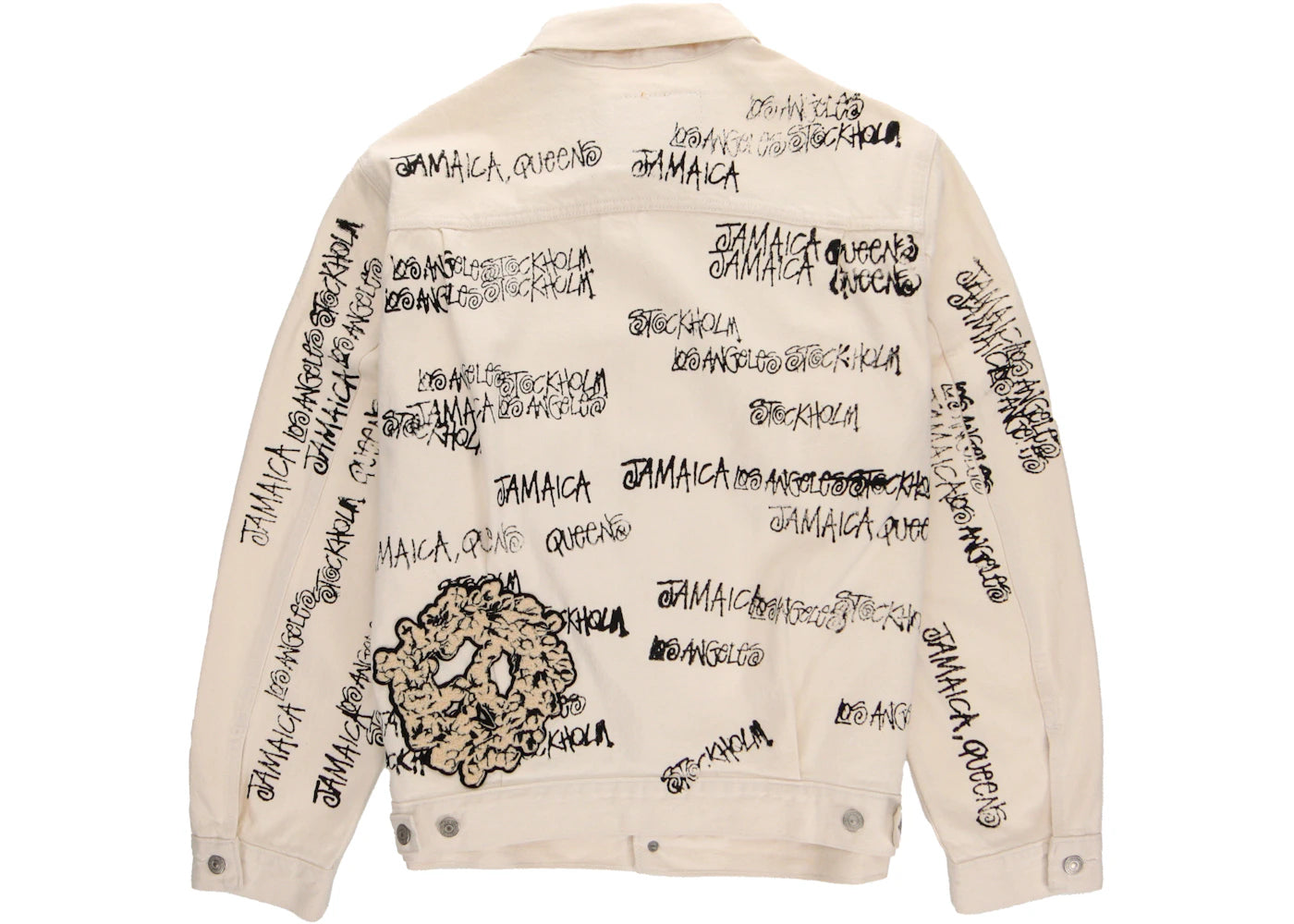 stussy x denim tears x our legacy ttl denim jacket white