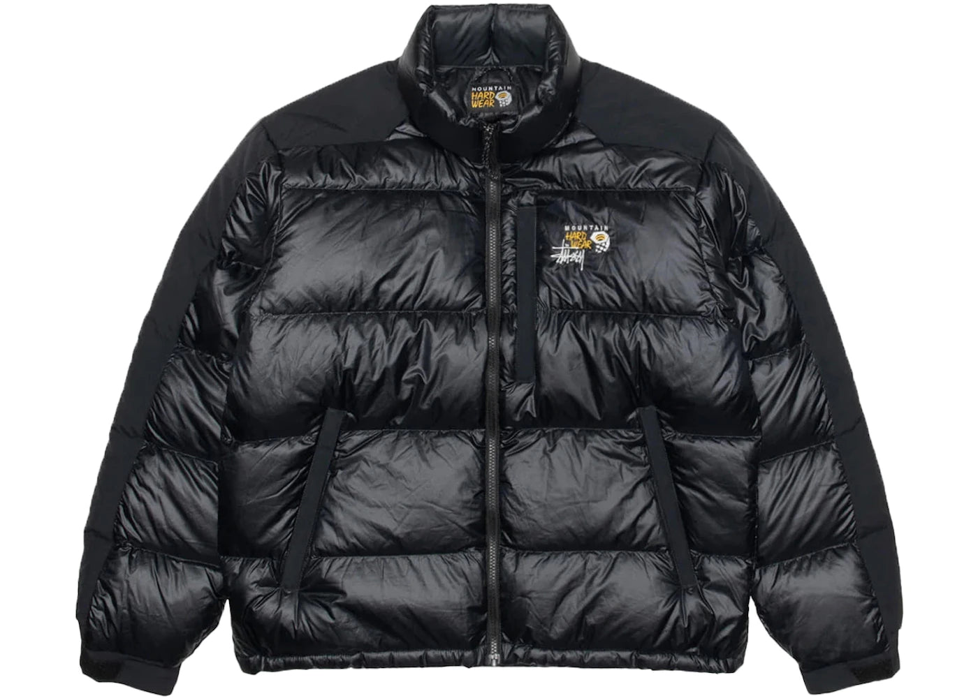 stussy x mountain hardwear subzero down jacket black