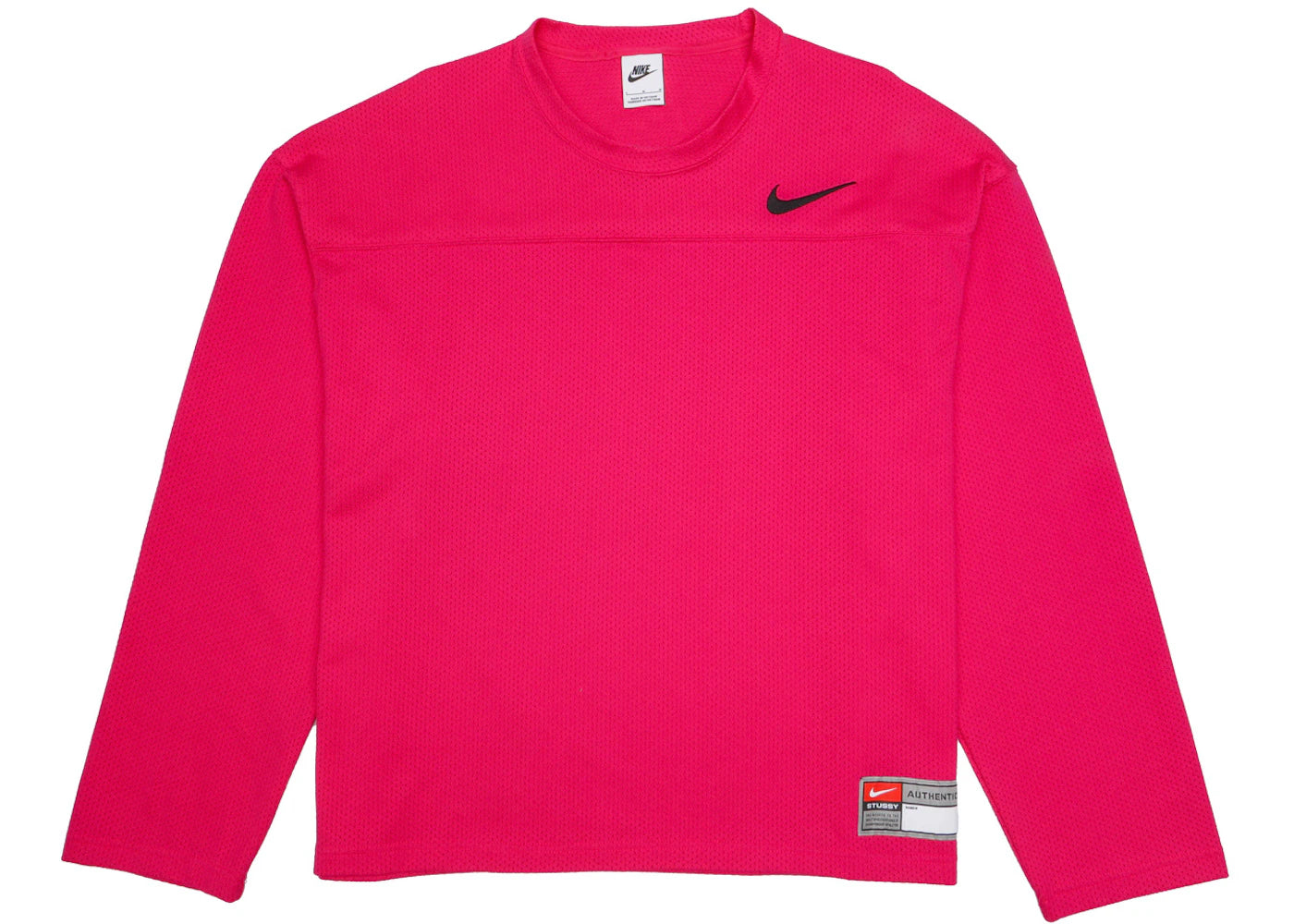 stussy x nike dri-fit mesh jersey fireberry