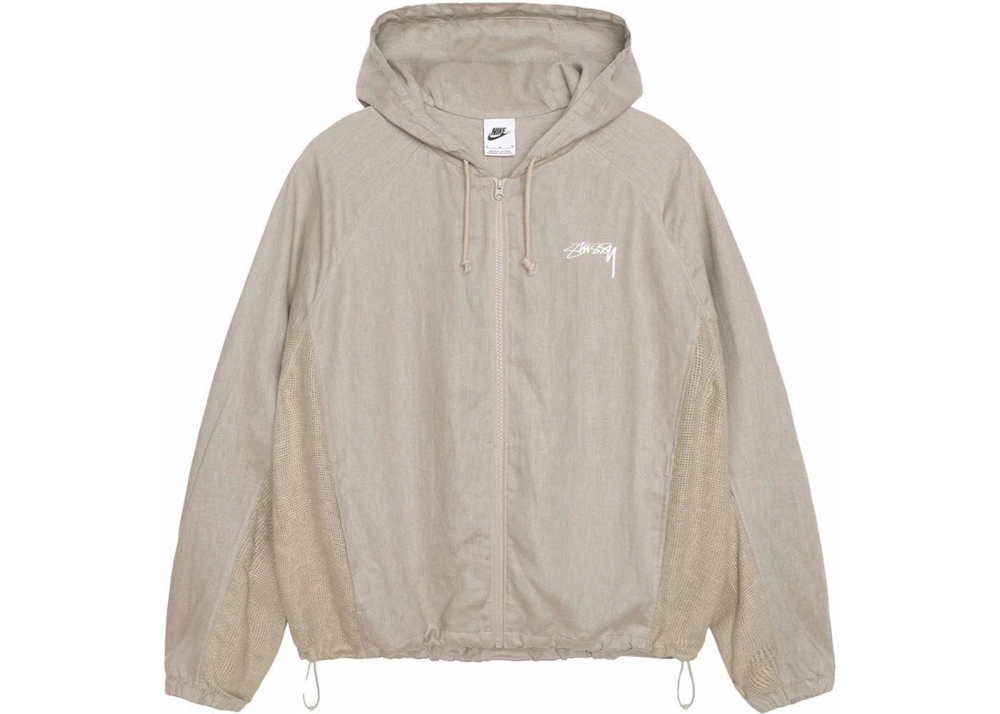 Stussy Nike Linen JacketHoodie Sサイズ ベージュ Stussy X Nike Linen Shell Jacket Chino | Buy Clothing Online in