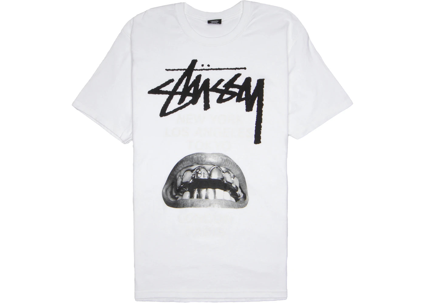 stussy x rick owens world tour collection t-shirt white