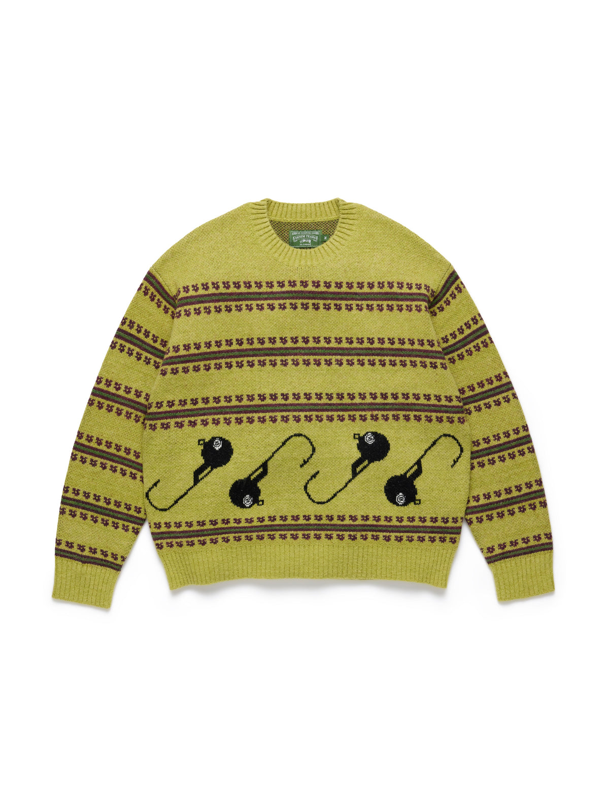 Stüssy Tears 8-Ball Lure Knit Sweater