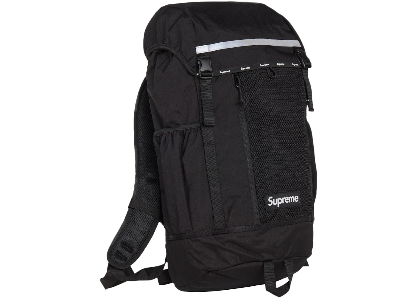 supreme logo backpack (fw24) black
