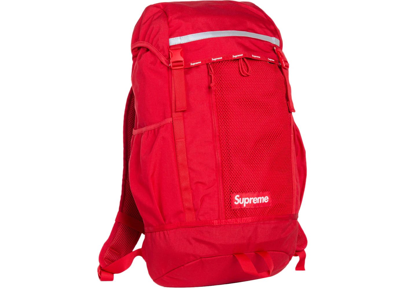 supreme logo backpack (fw24) red