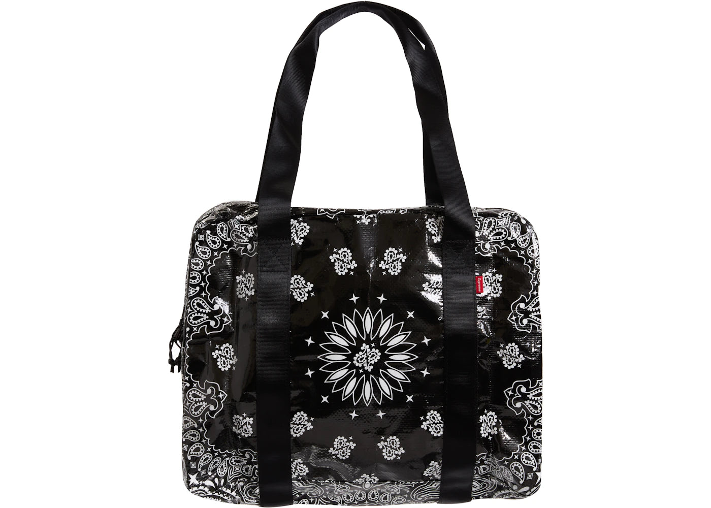 Supreme Bandana Tarp Small Duffle Bag Black