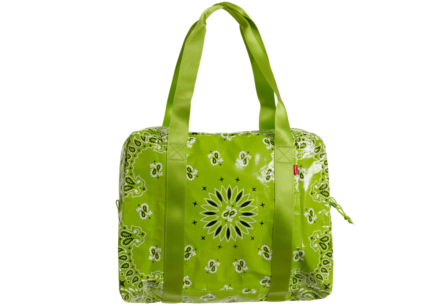 Supreme Bandana Tarp Small Duffle Bag Bright Green